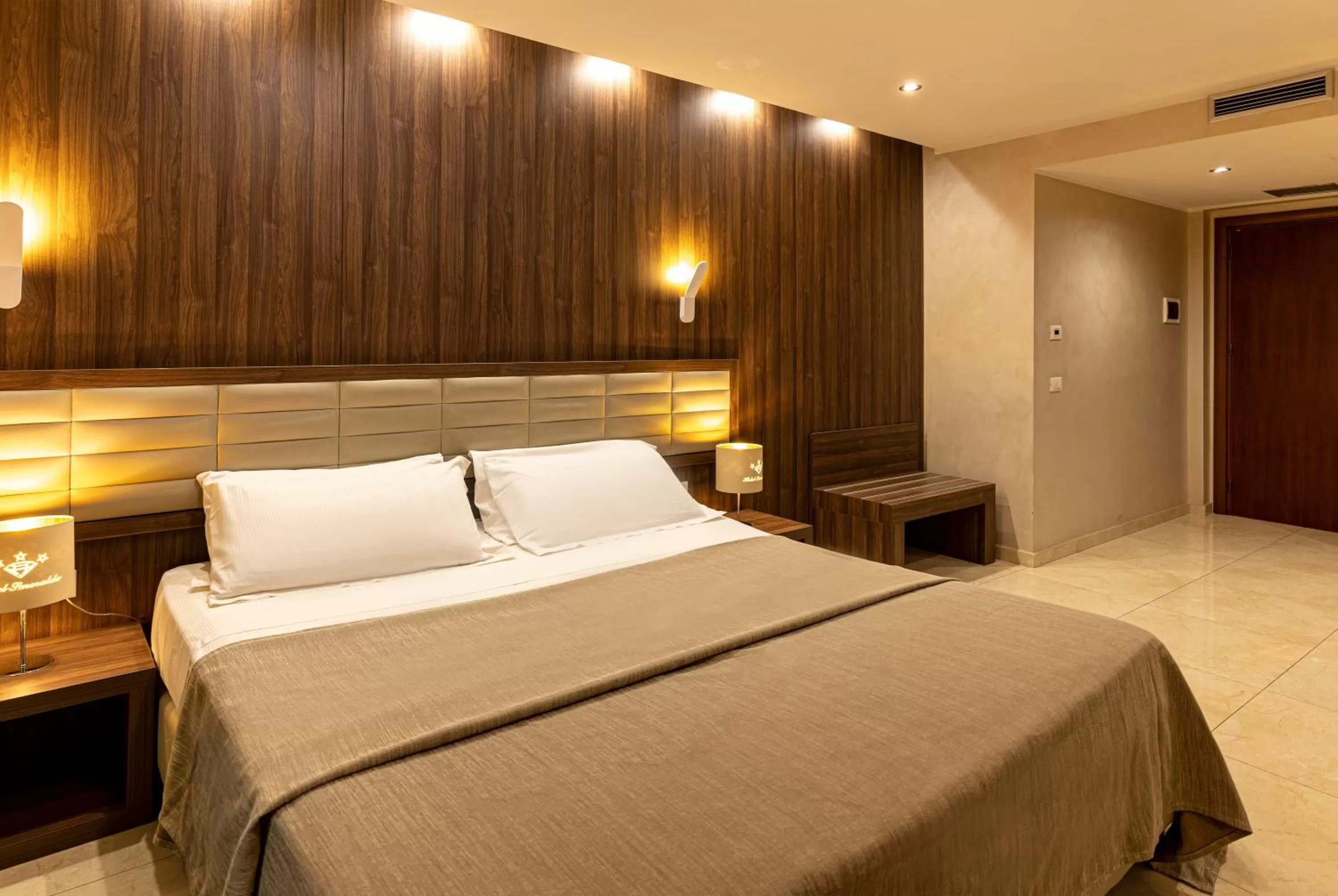 Bed in Hotel Smeraldo