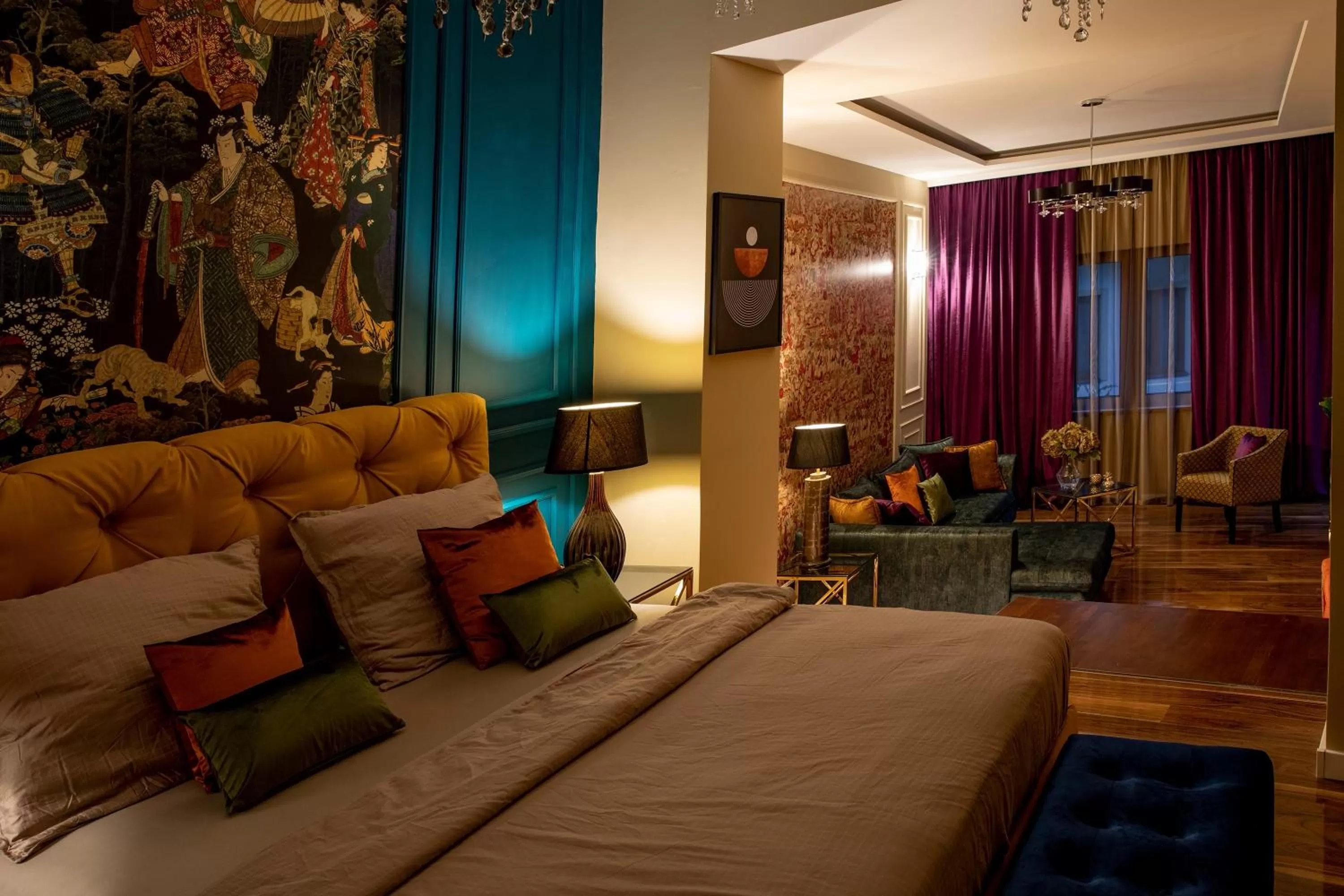 Bed in Hotel Capital with private wellness