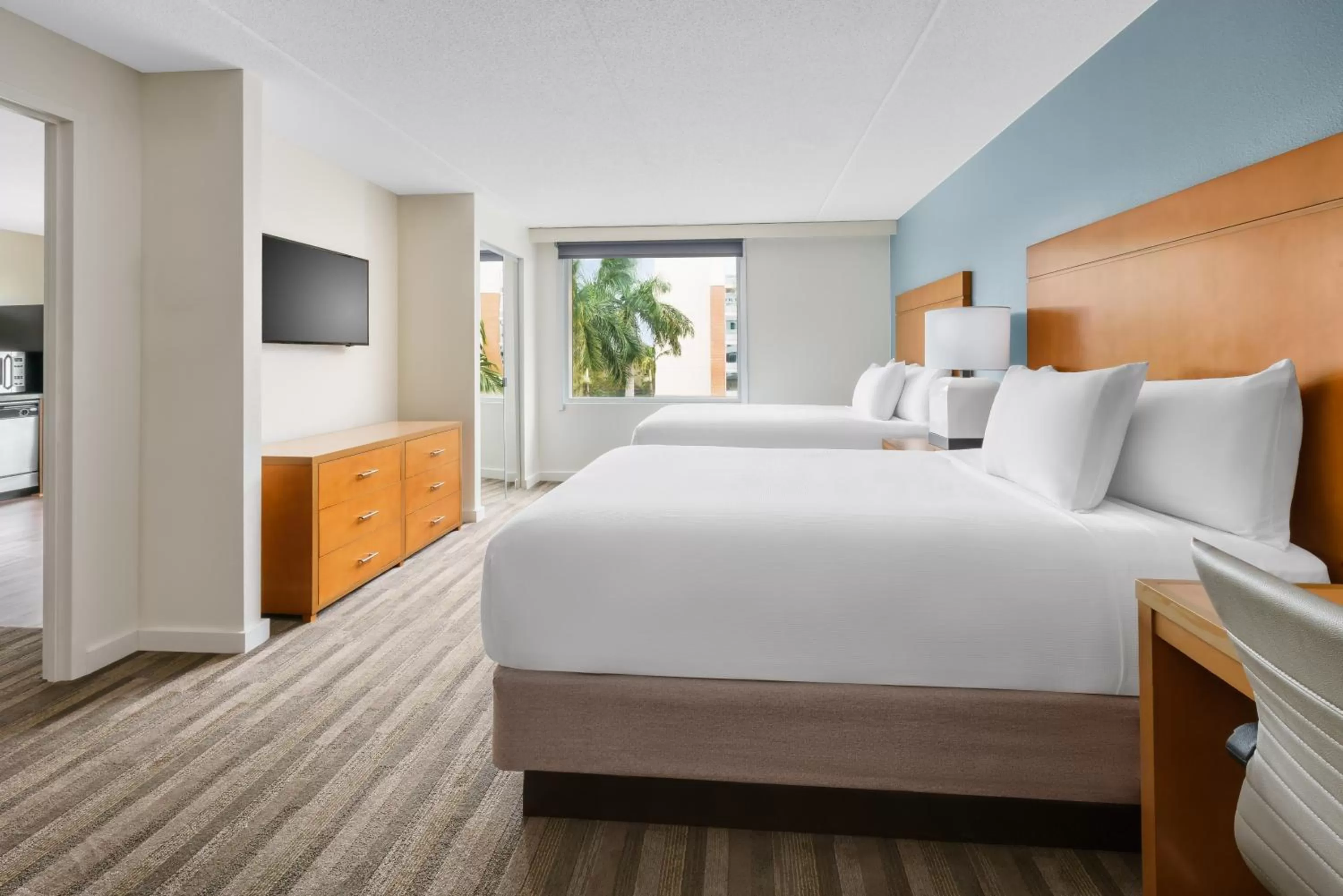 Bedroom, Bed in Hyatt House Fort Lauderdale Airport/Cruise Port