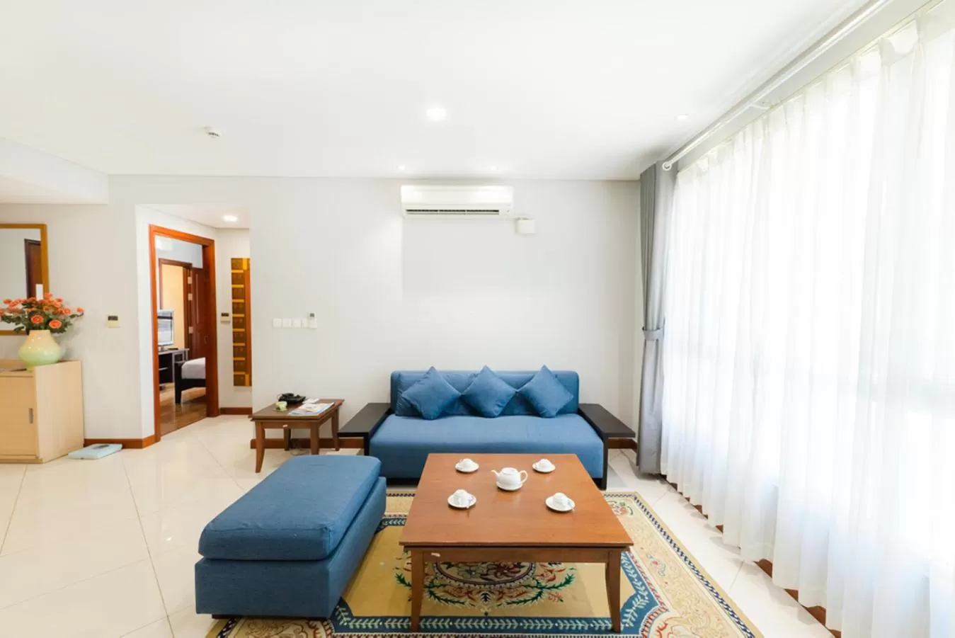 Living room in Lancaster Ho Chi Minh Serviced Apartment Official