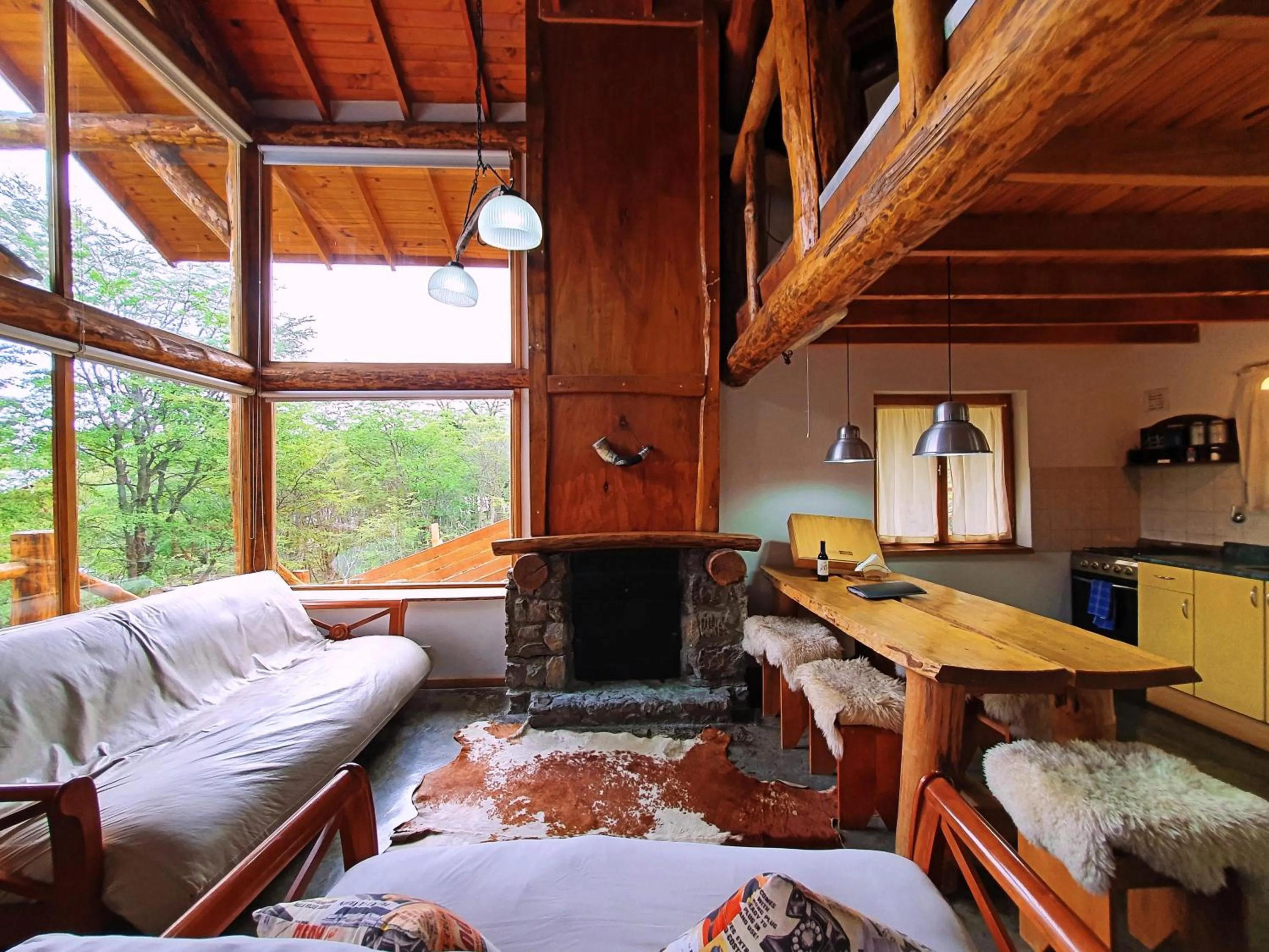 Living room in Patagonia Villa Lodge