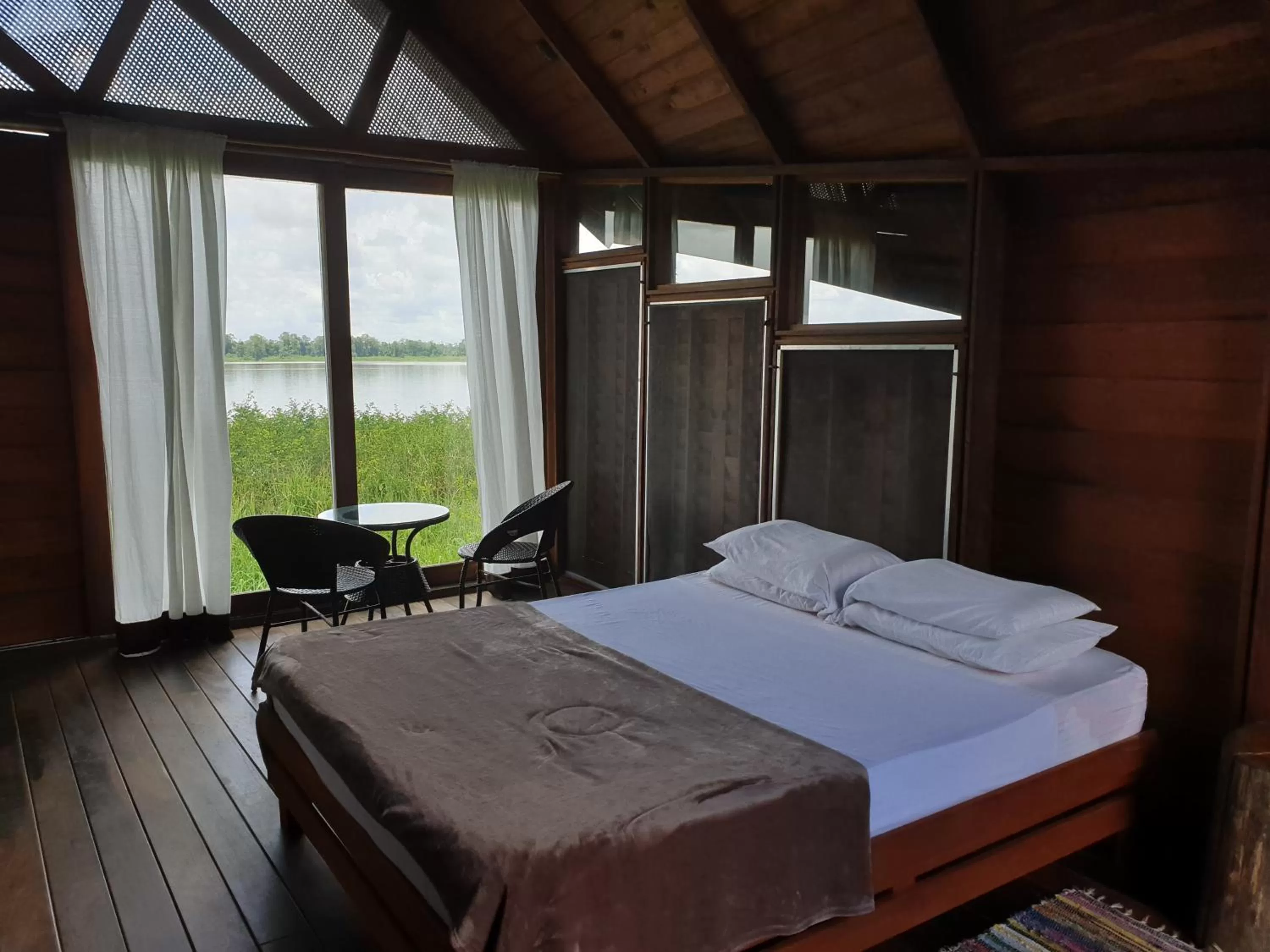 Bed in Houttuyn Wellness River Resort