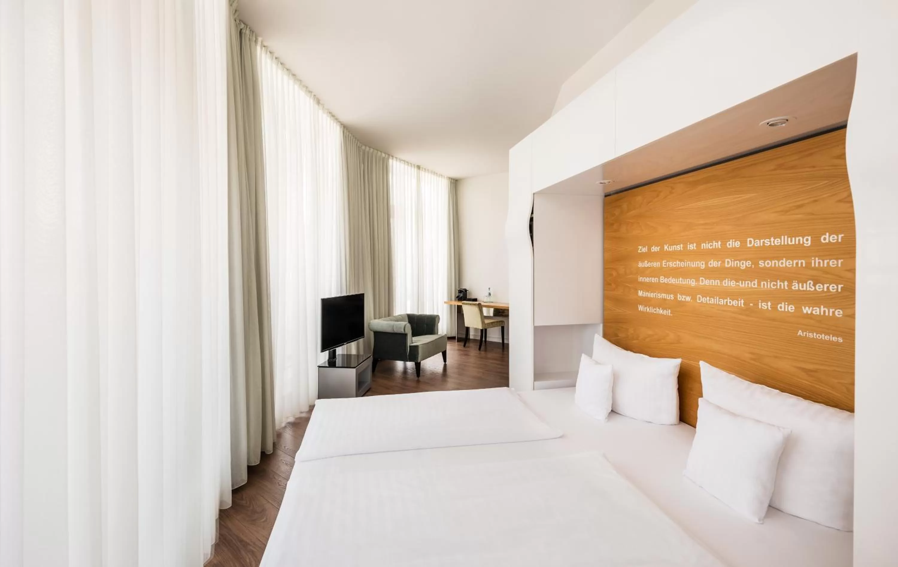 Bed in Art Hotel City Leipzig