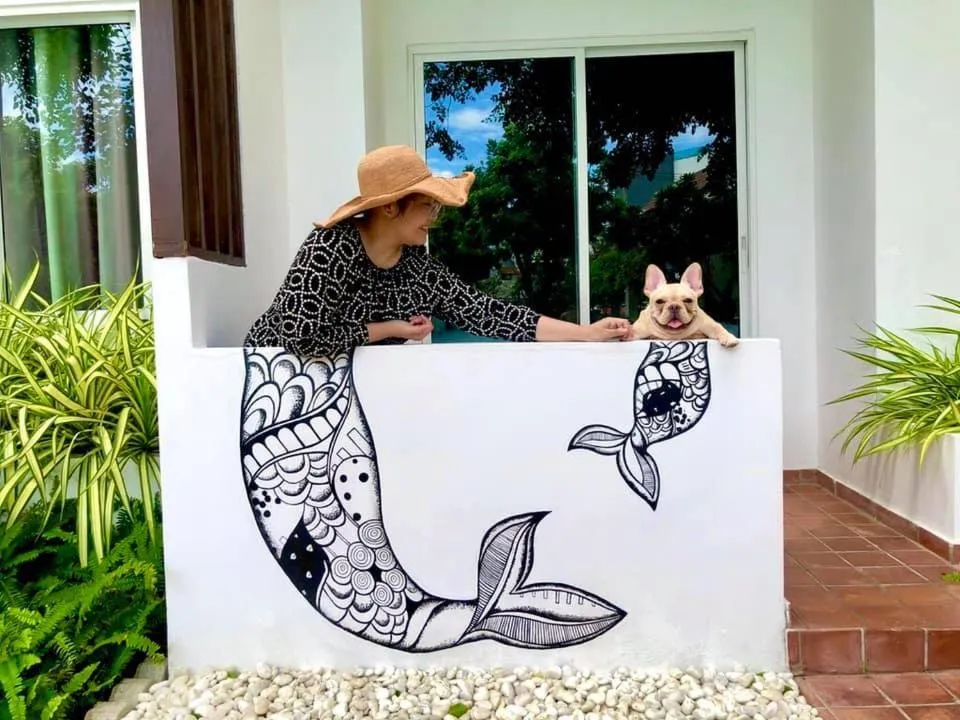 Decorative detail in Hill Fresco Hotel