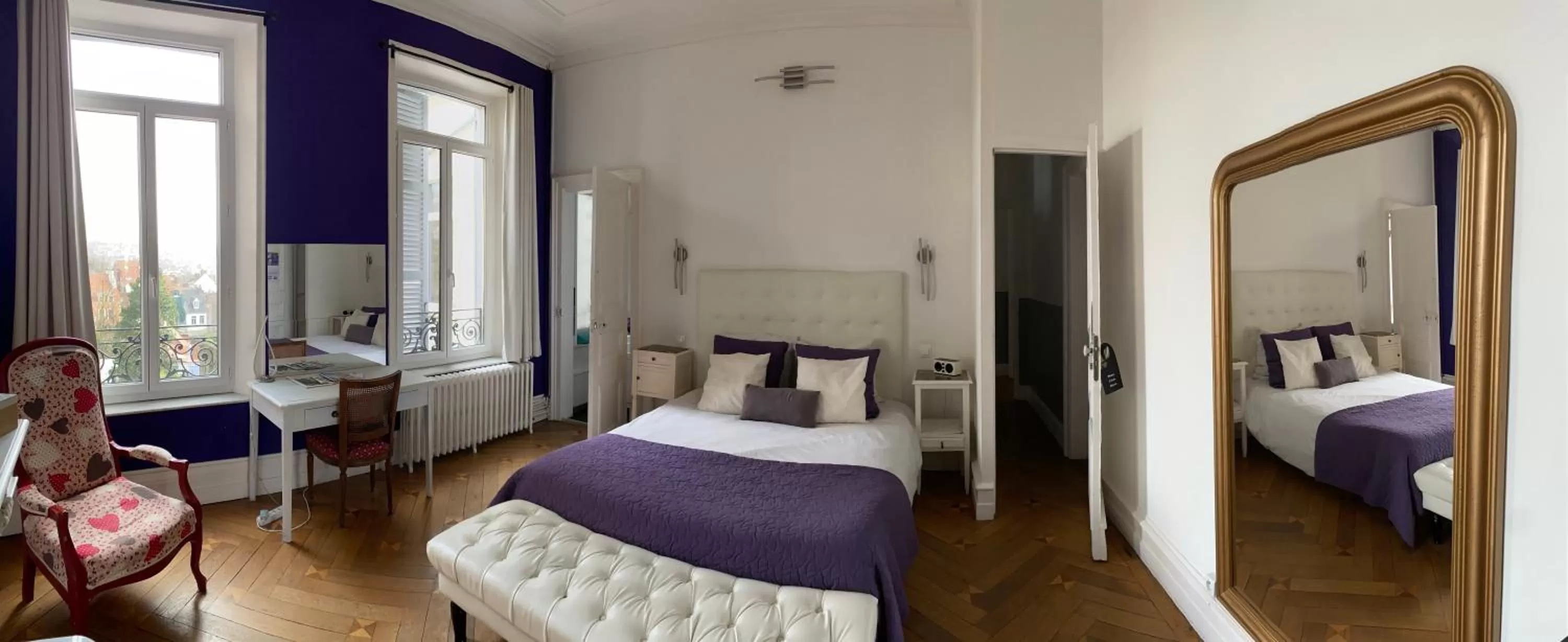 Bed in Chambres d'Hôtes Au coin du spa