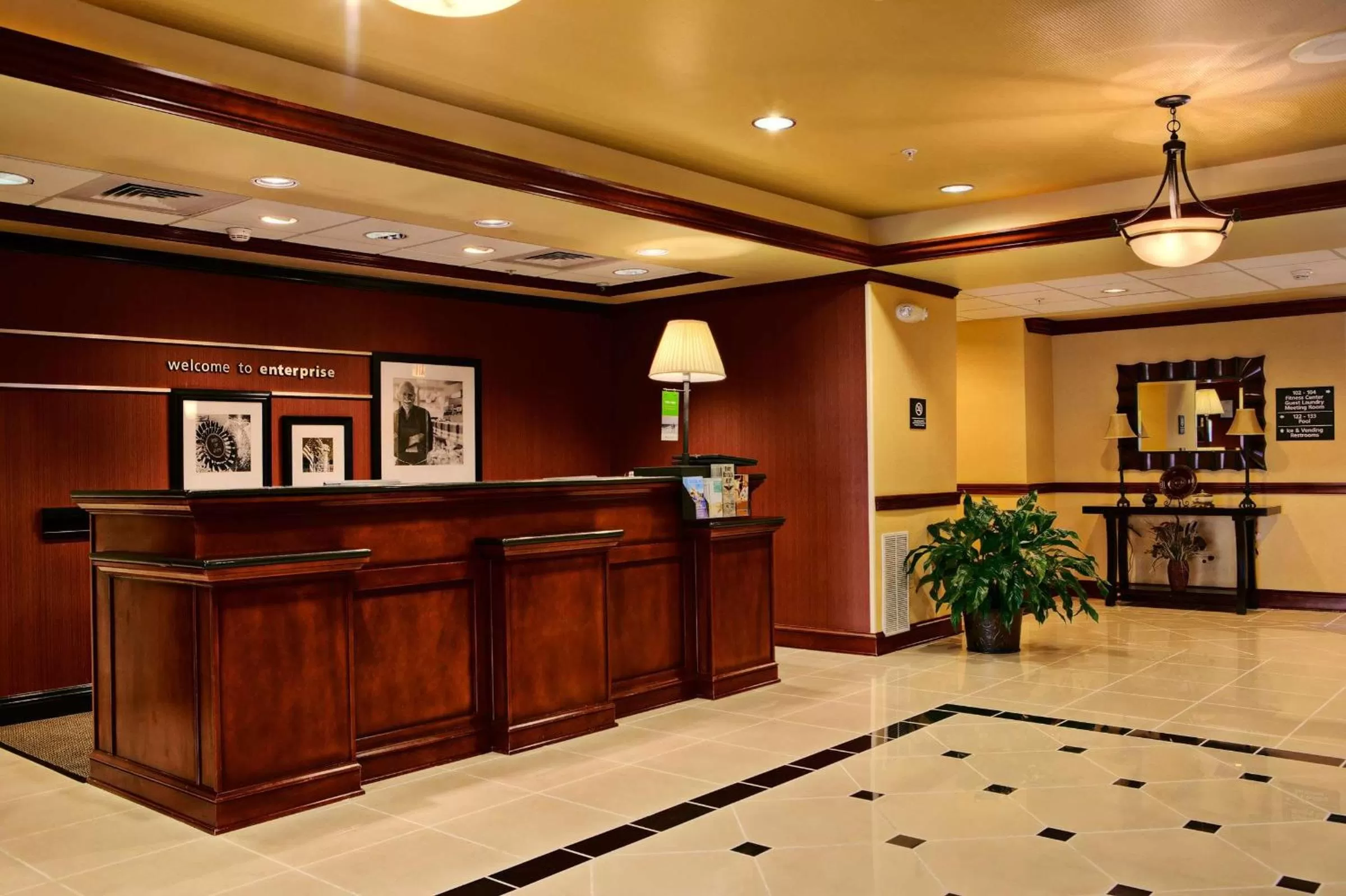 Lobby or reception in Hampton Inn Enterprise