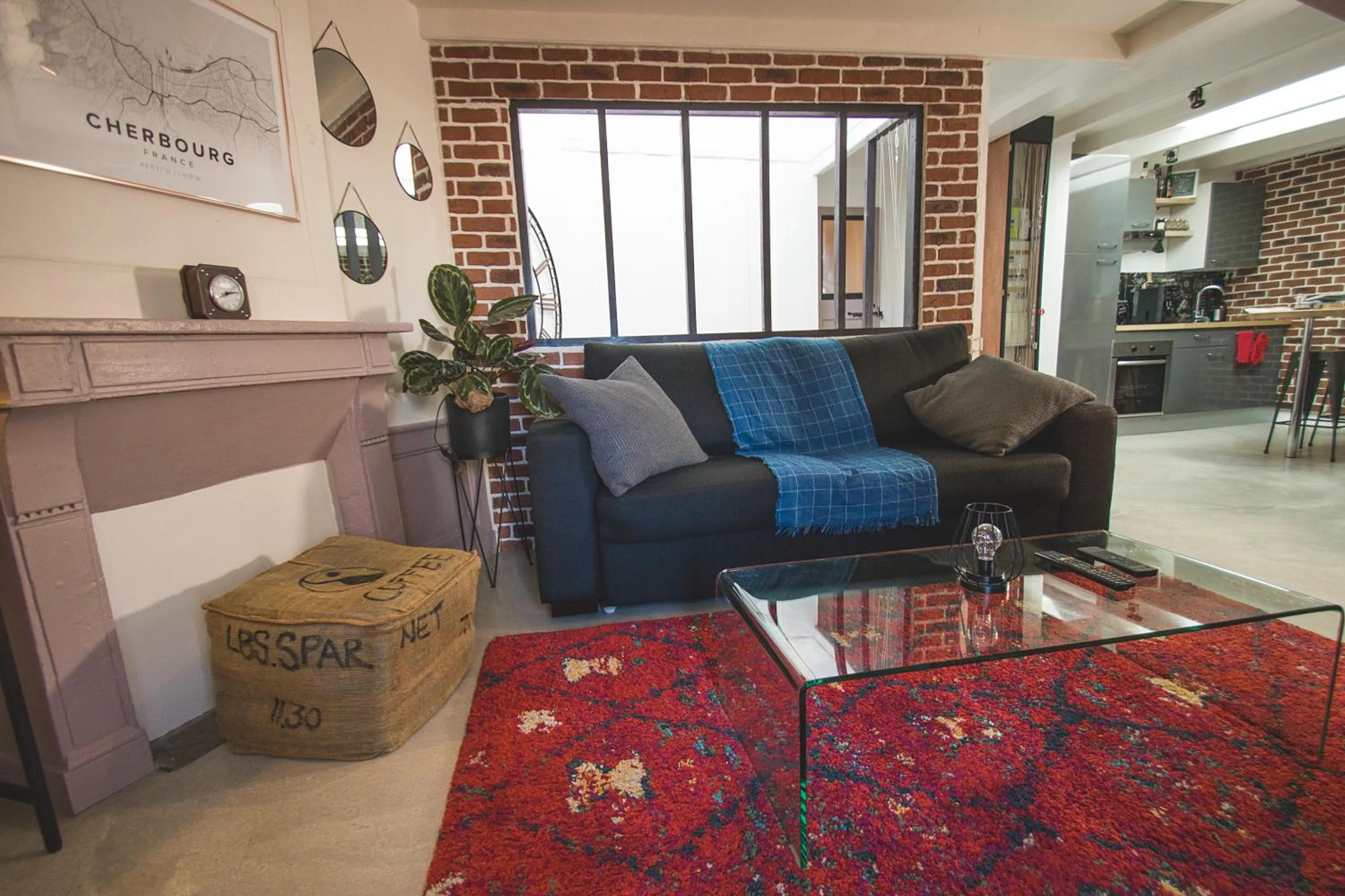 Living room in La Fabrique - Les Loges Normandes