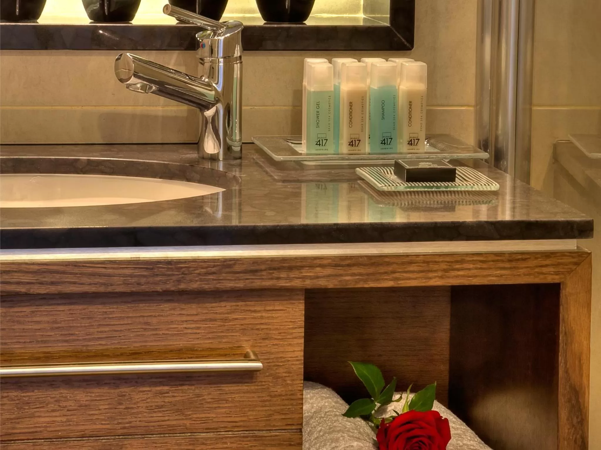 Bathroom in Dan Panorama Haifa Hotel