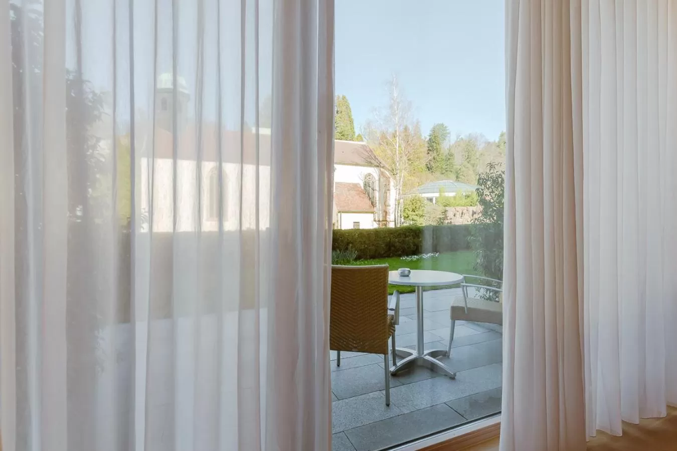 Garden view in Aqua Aurelia Suitenhotel an den Thermen