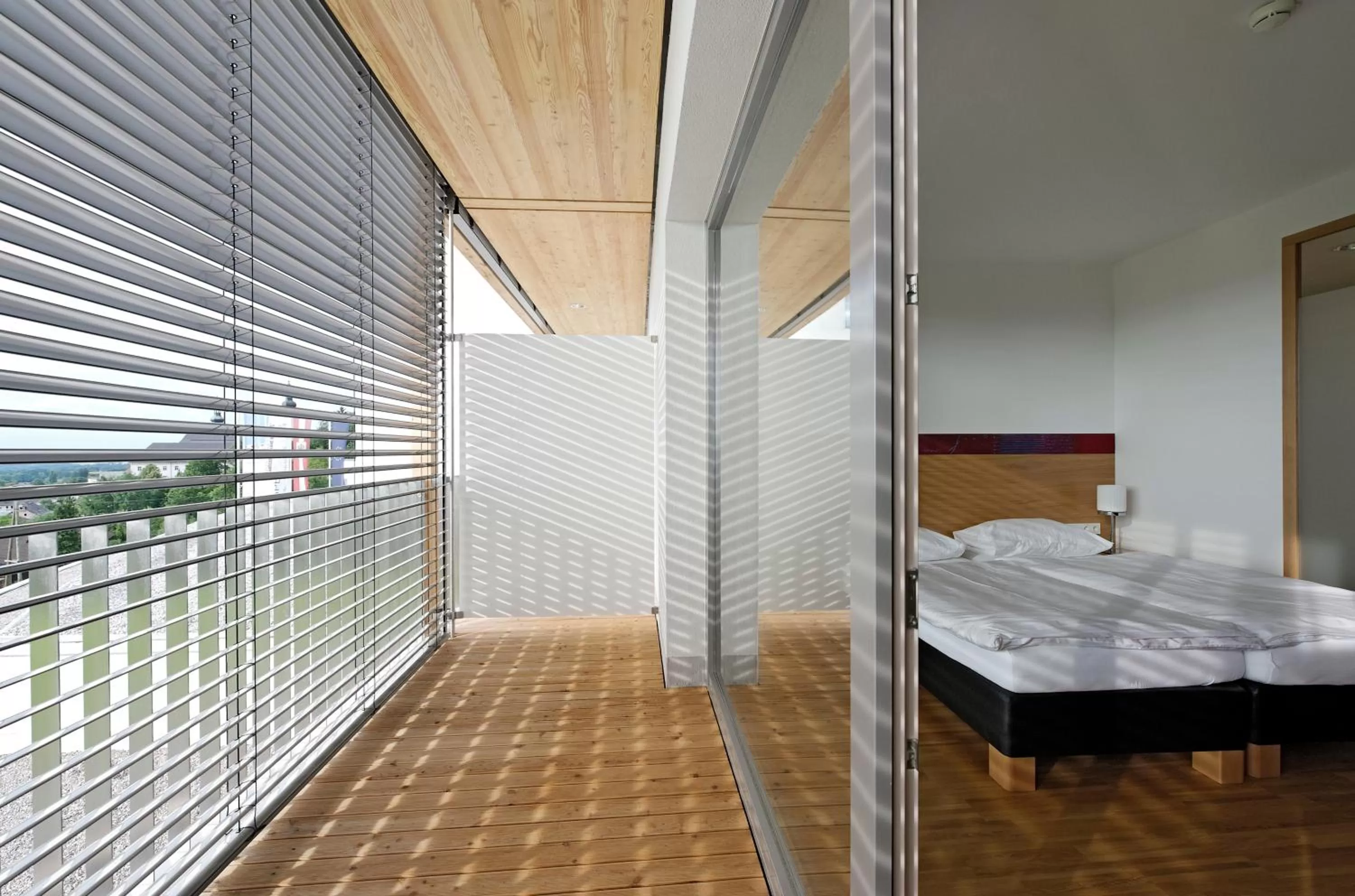 Balcony/Terrace, Bed in SPES Hotel & Seminare