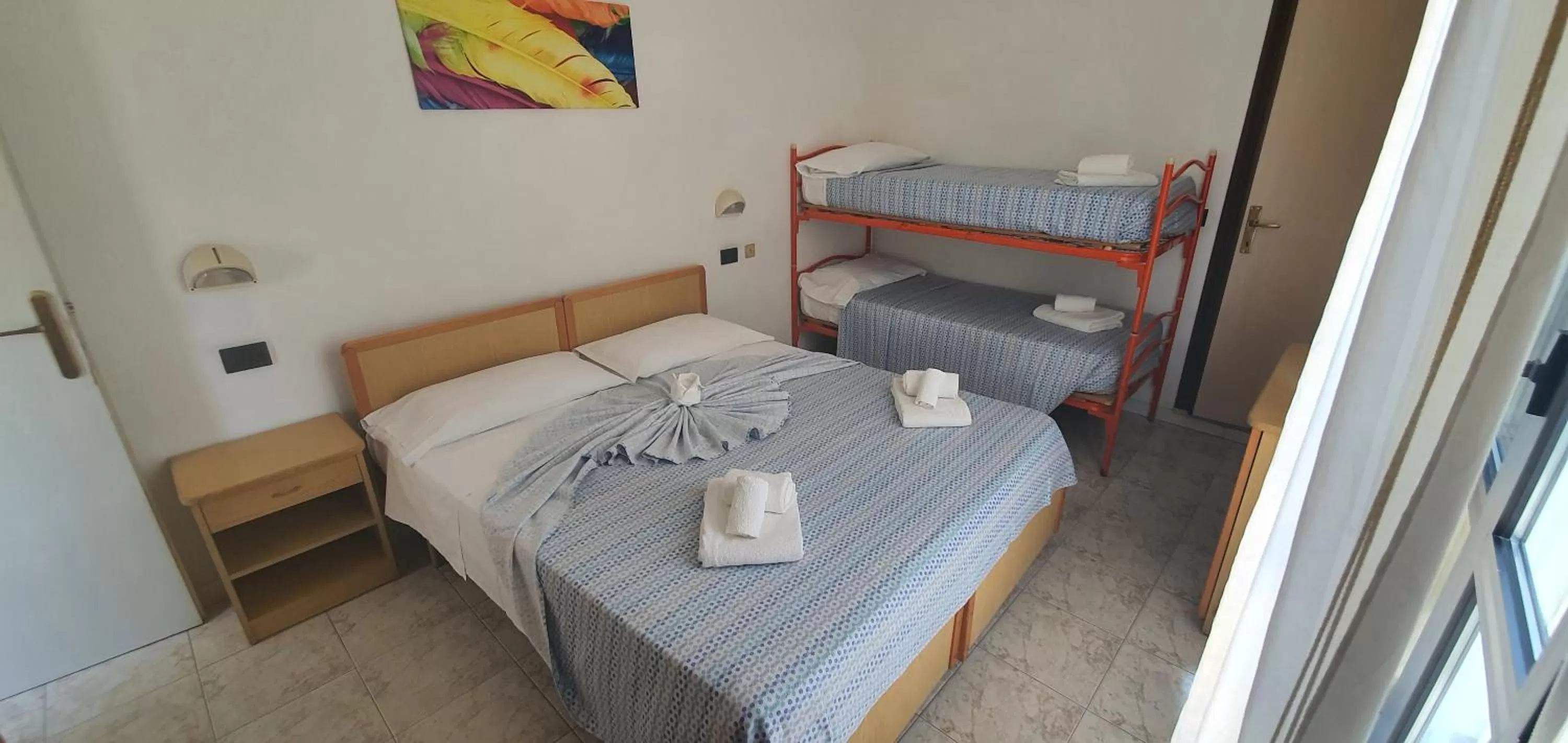 Bed in Hotel Vela Azzurra