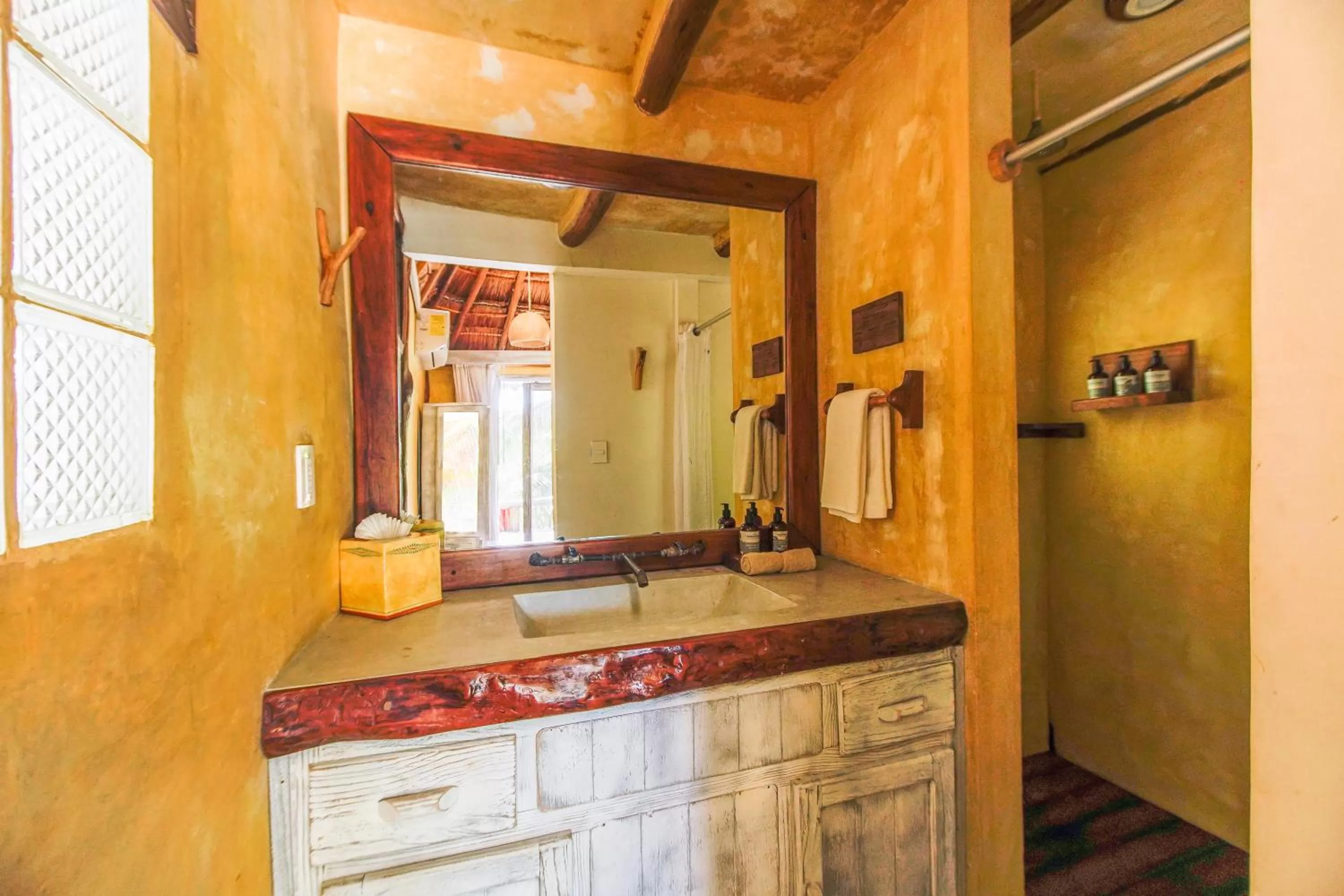 Bathroom in Villa Pescadores Tulum-Beachfront hotel by Ahau Collection