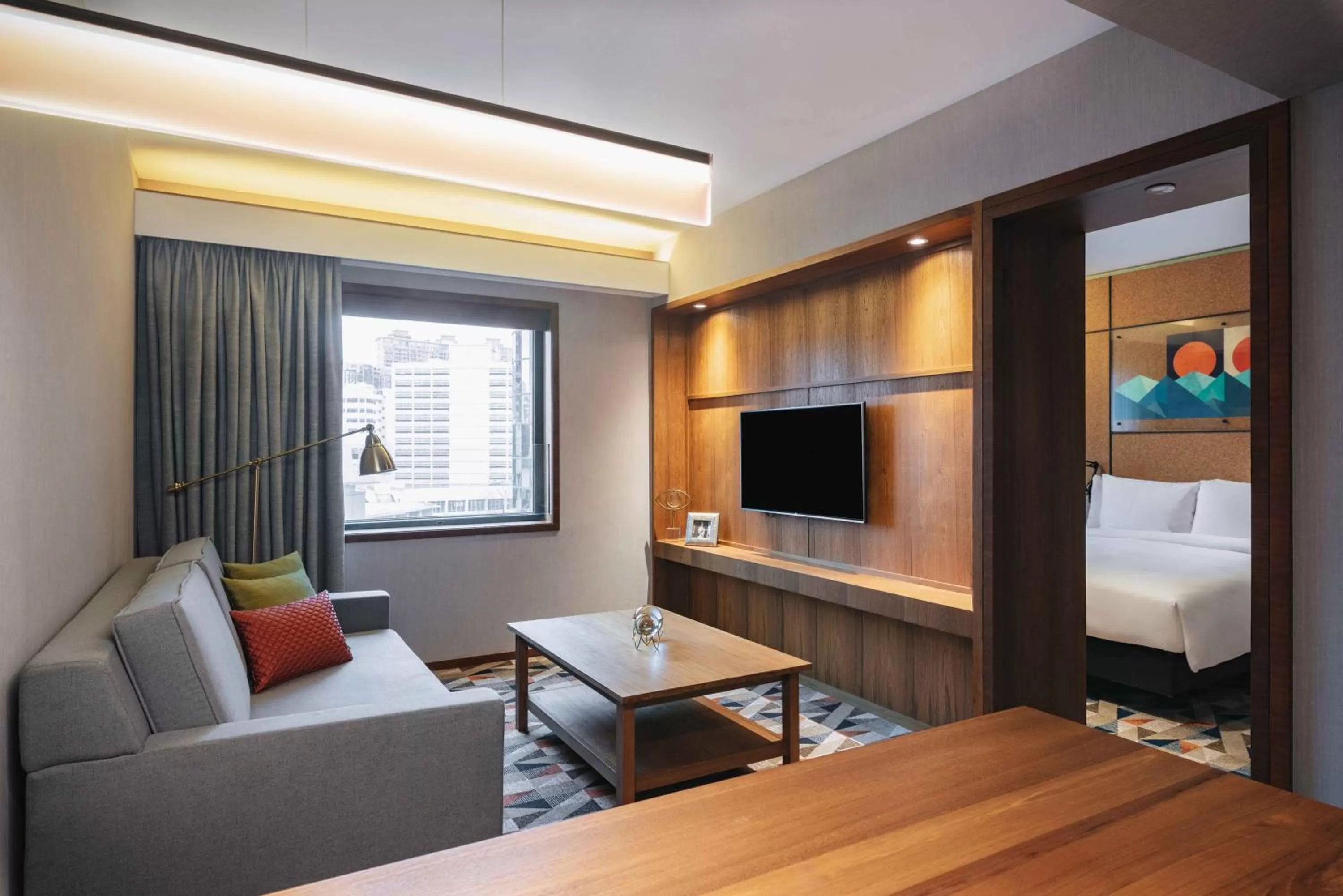 Seating area, Bed in Eaton HK