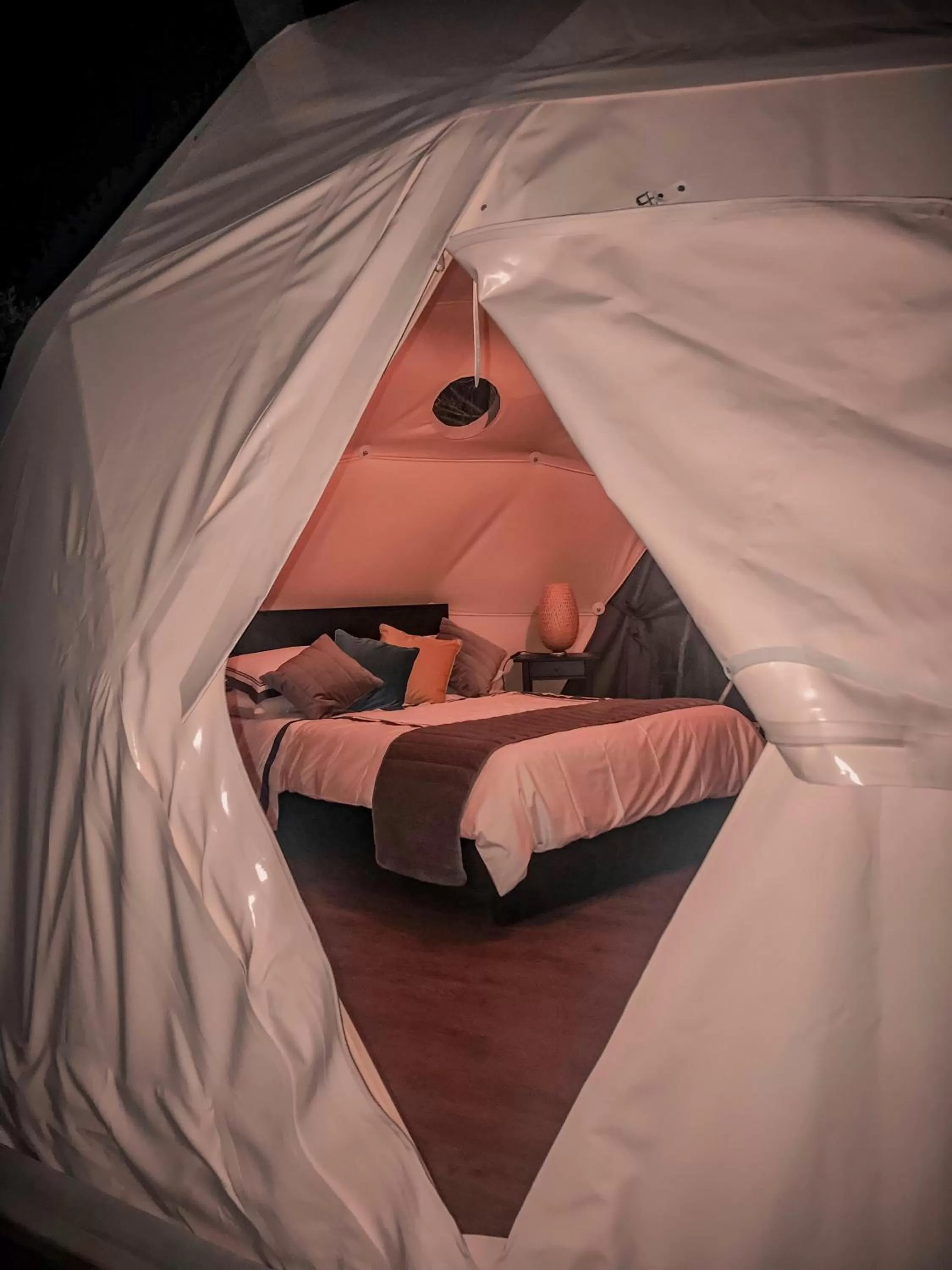 Bed in Aquamare Beach Camp Resort