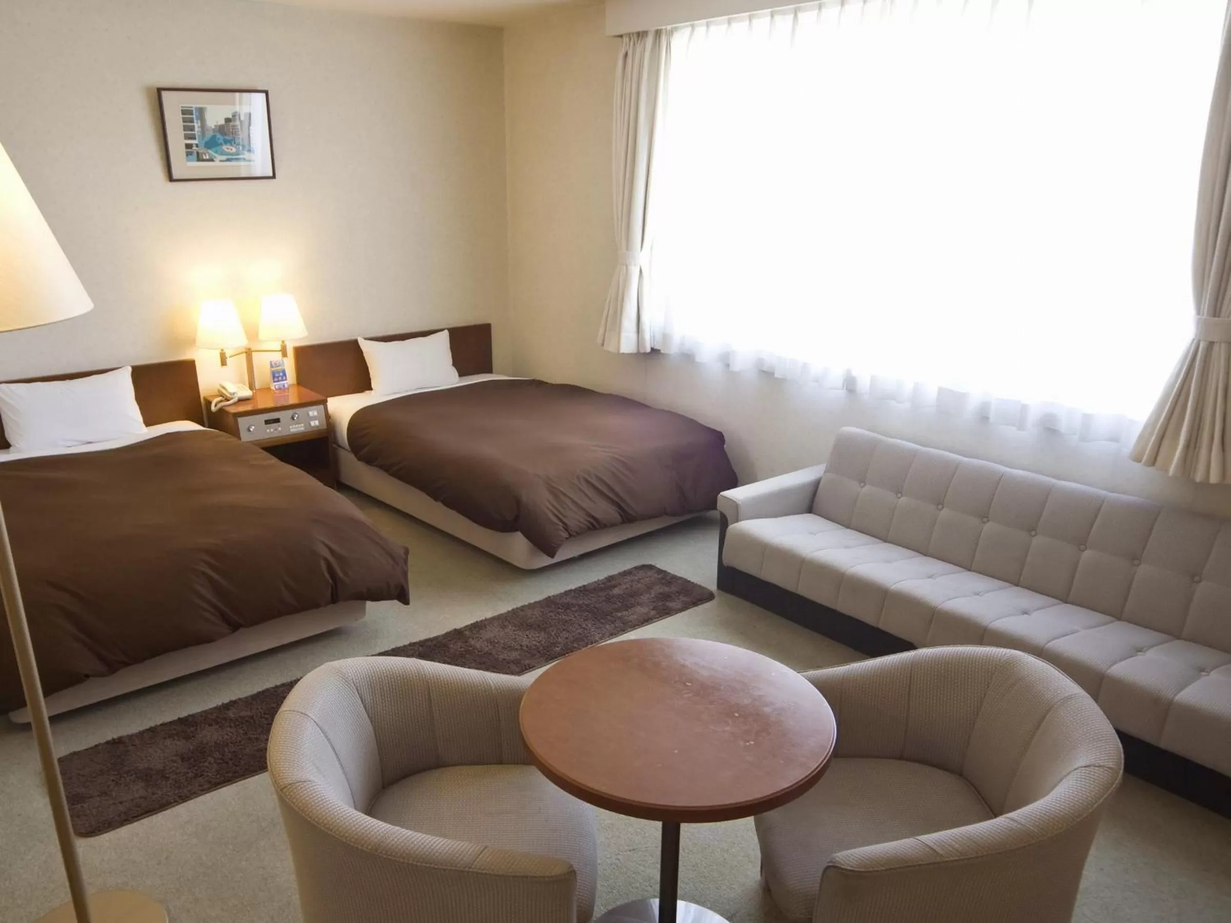 Bed in Utazu Grand Hotel