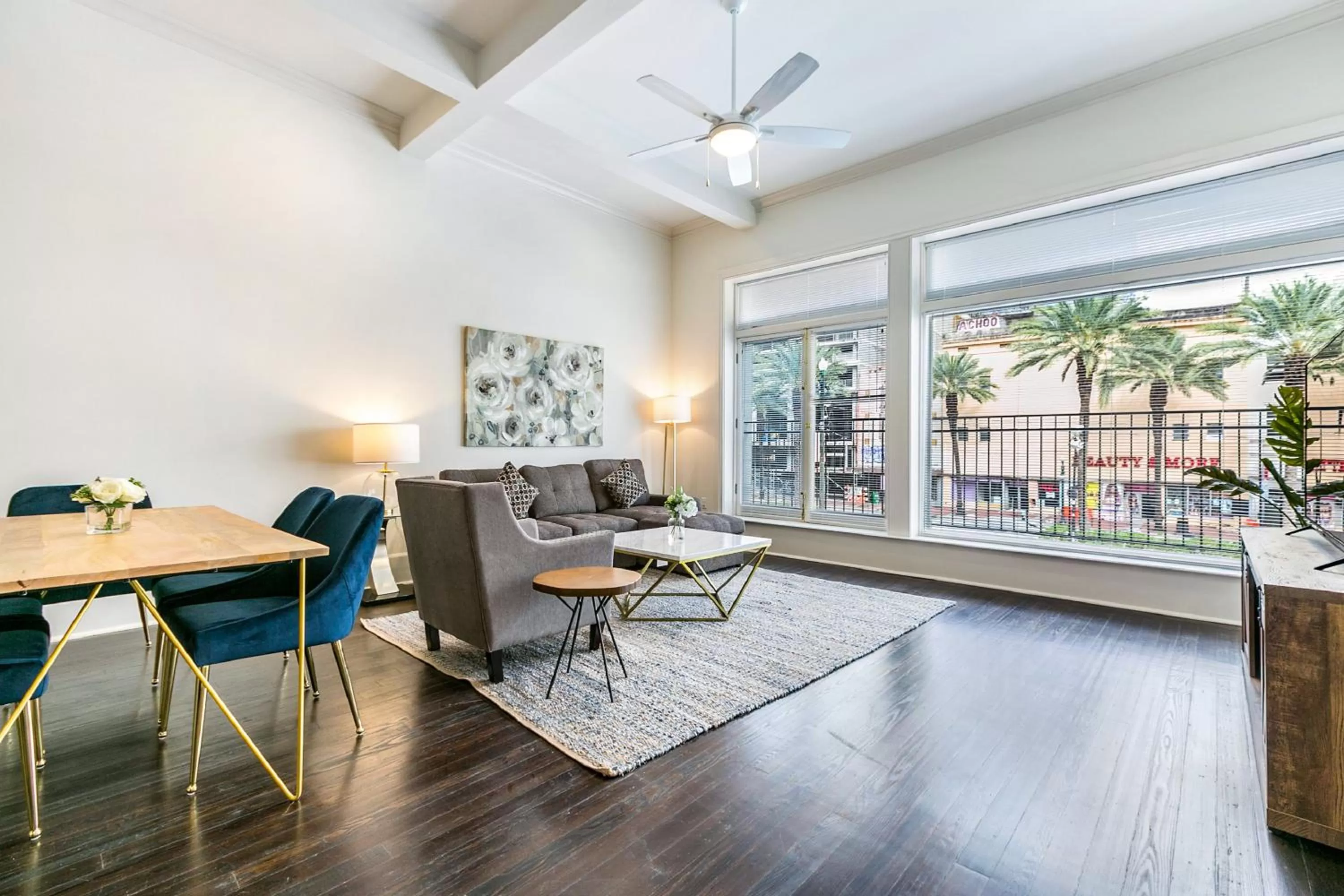 Living room in 1 and 2 BR Private Condos Steps Away From French Quarter