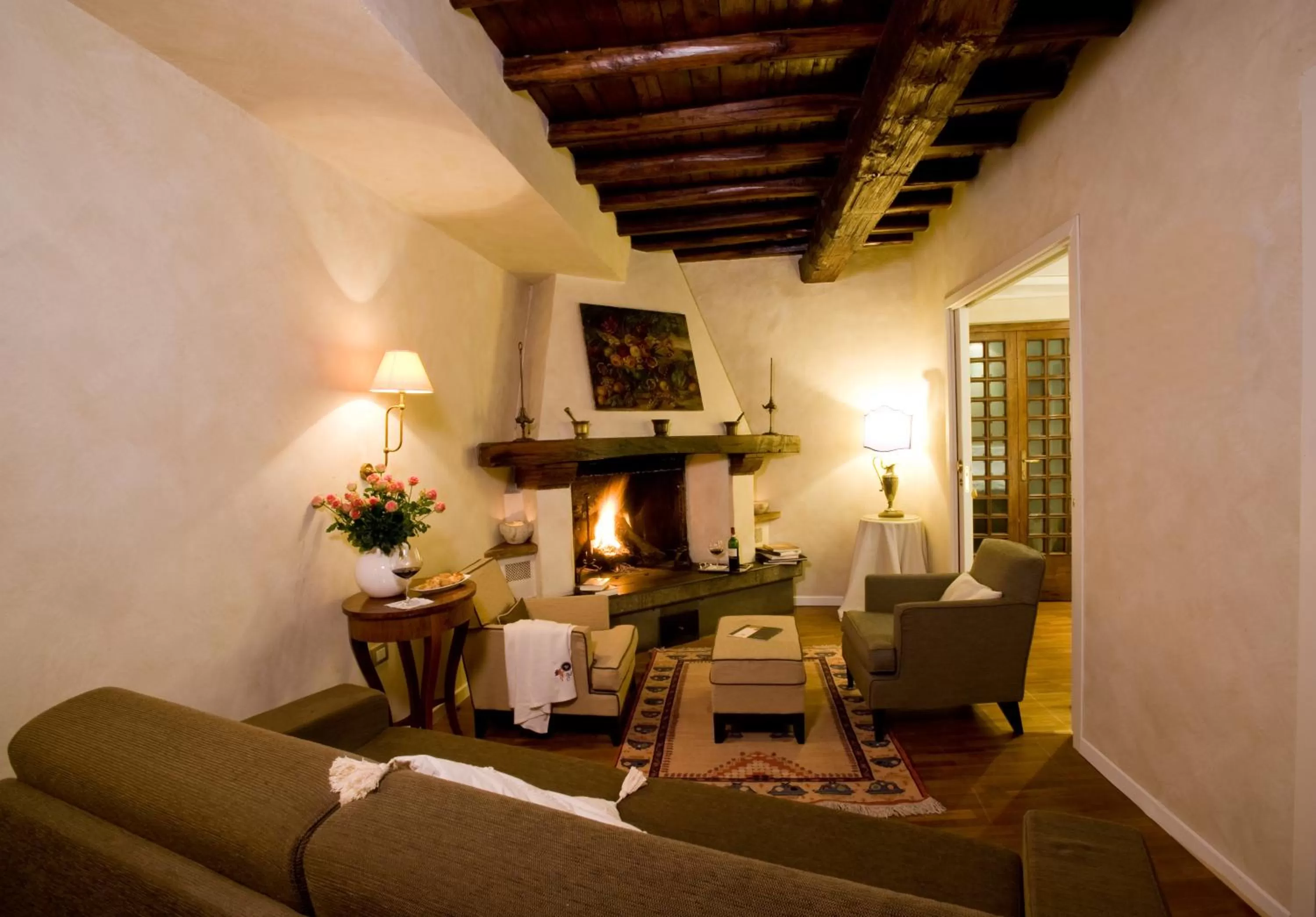 Lobby or reception in Hotel Clitunno