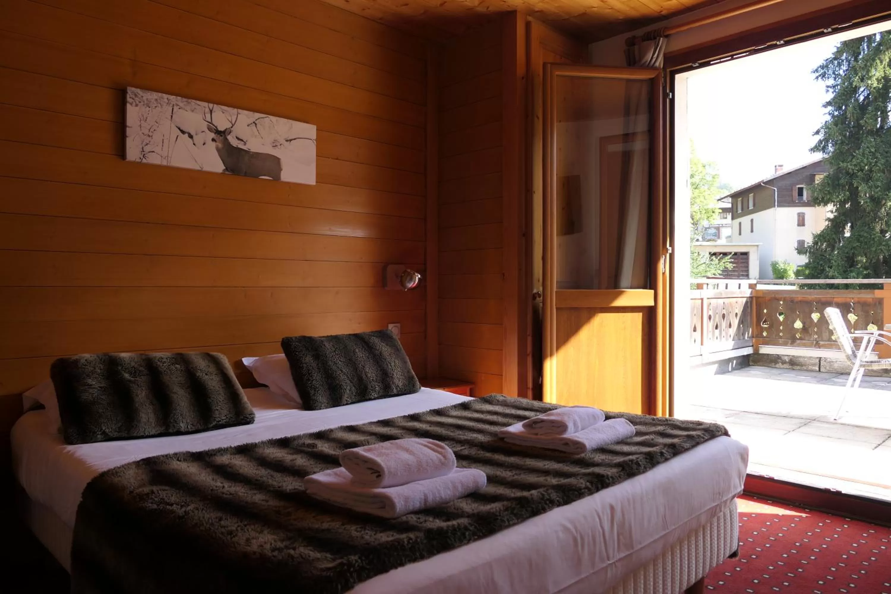 Bed in Hotel Christiania