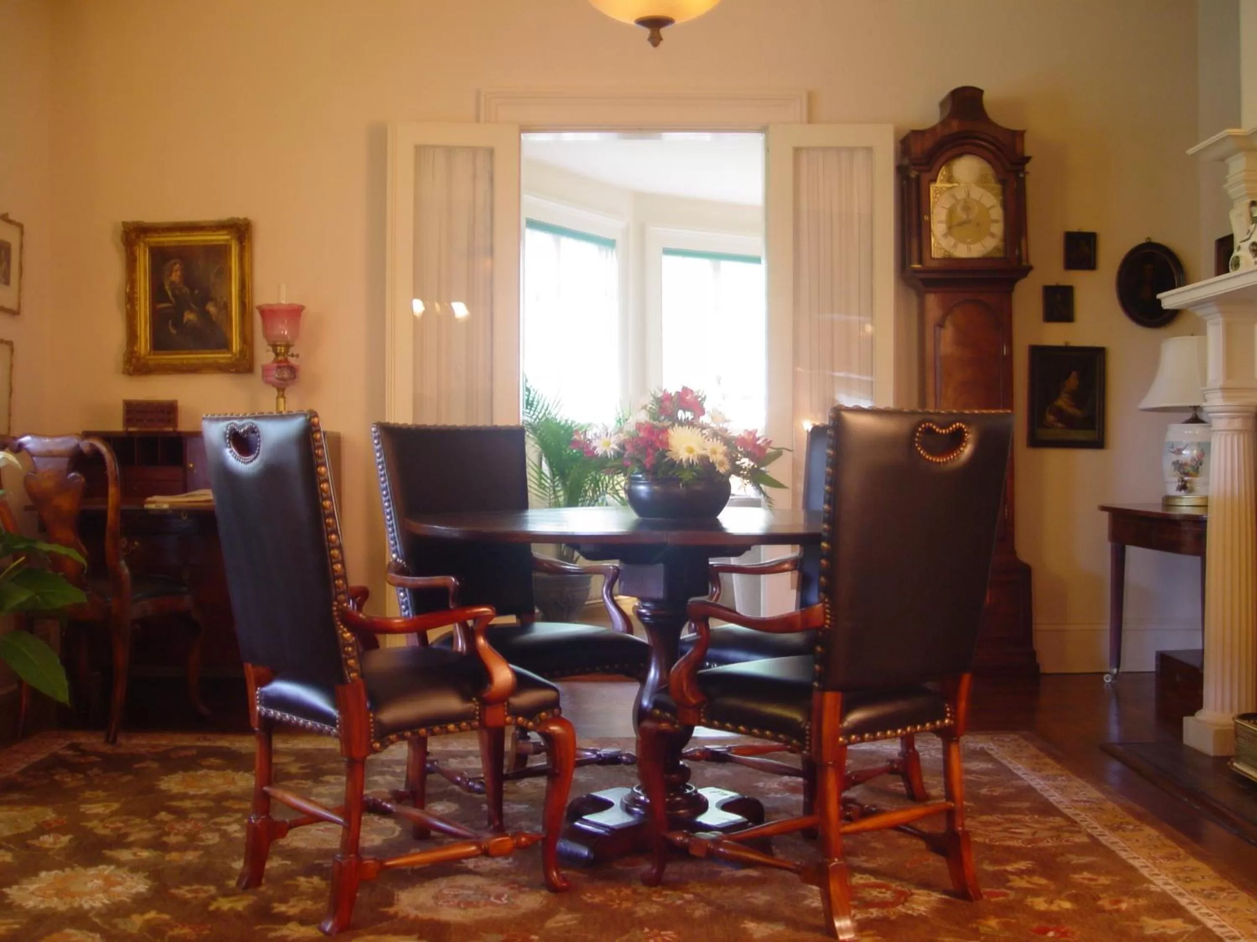 Living room, Dining Area in 1900 Inn on Montford