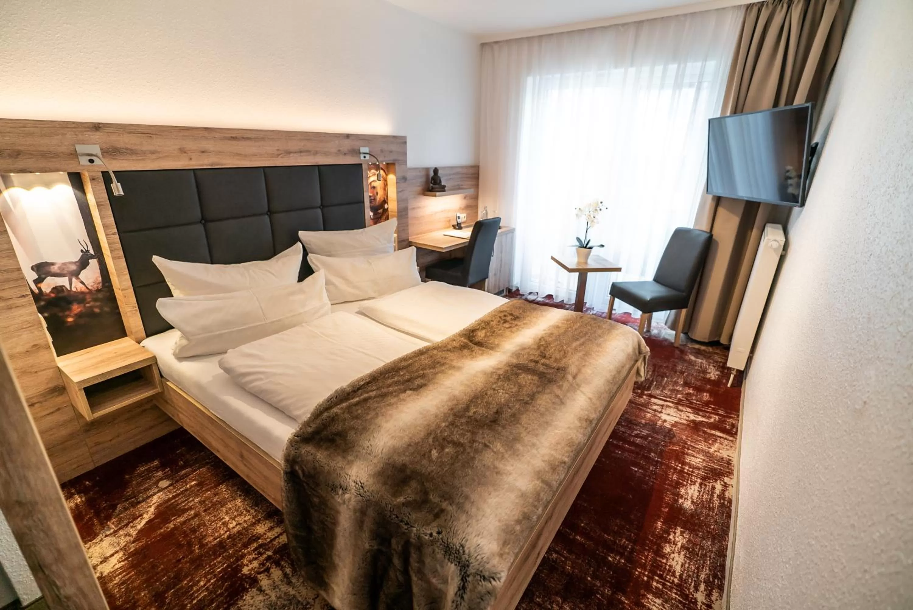 Bed in Wellness & Ayurveda Hotel Am Eichenberg