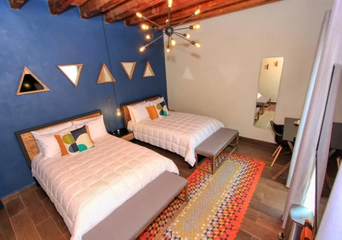 Bed in Antigua Trece Hotel Fusión & SPA