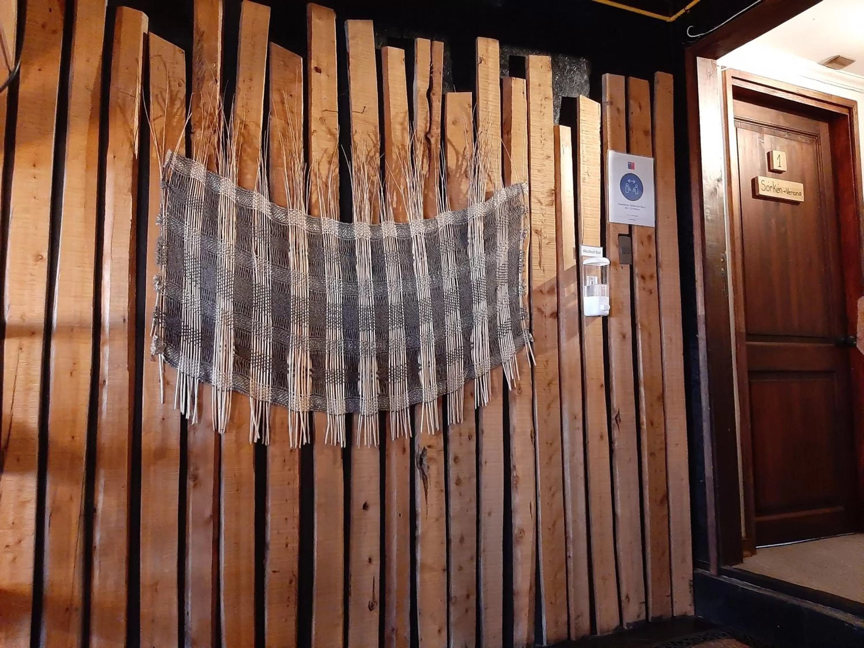 Decorative detail in Hotel Tehuelche Natura