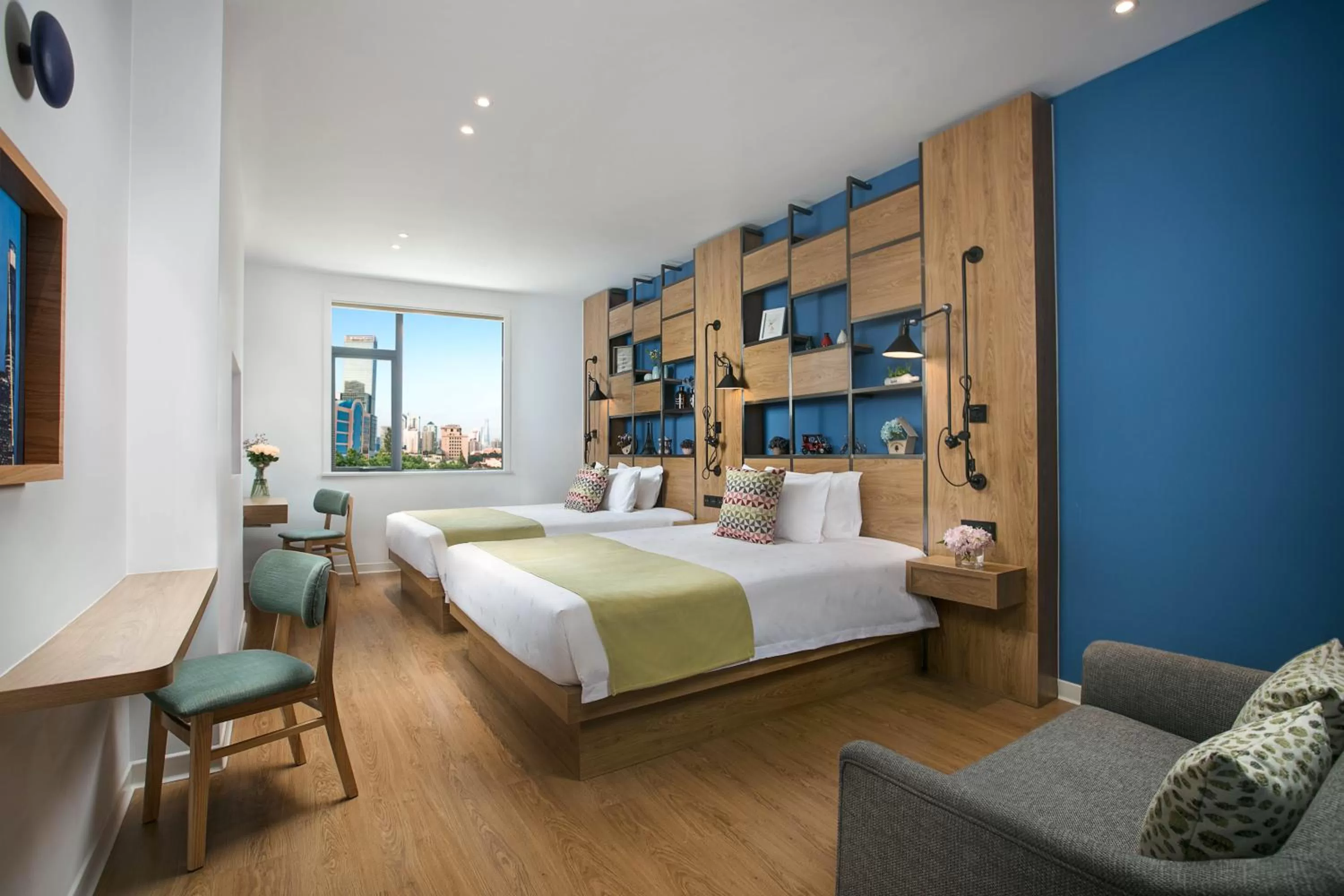 Bedroom in Campanile Hotel - Shanghai Jing'an Temple