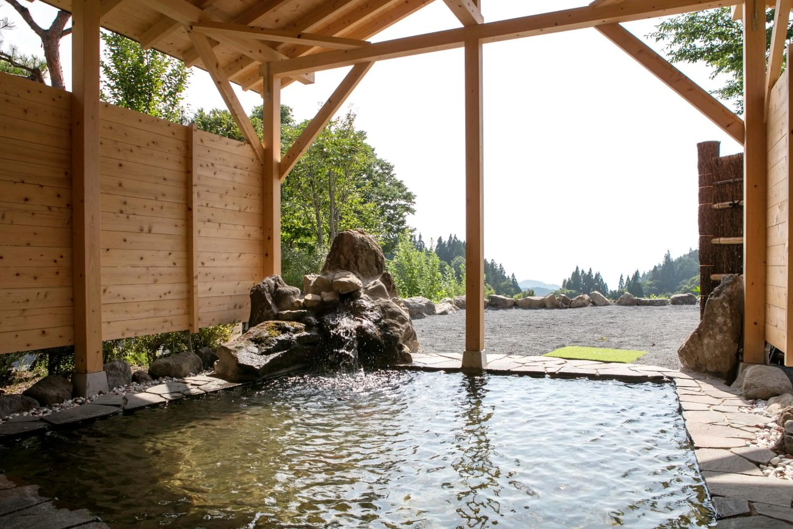 Hot Spring Bath in Ryokan Warabino