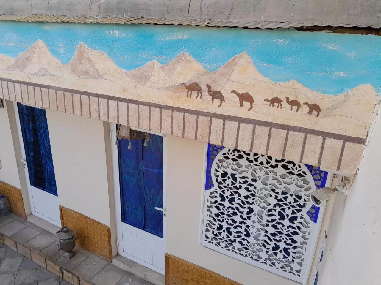 Property building in Bukhara house hotel