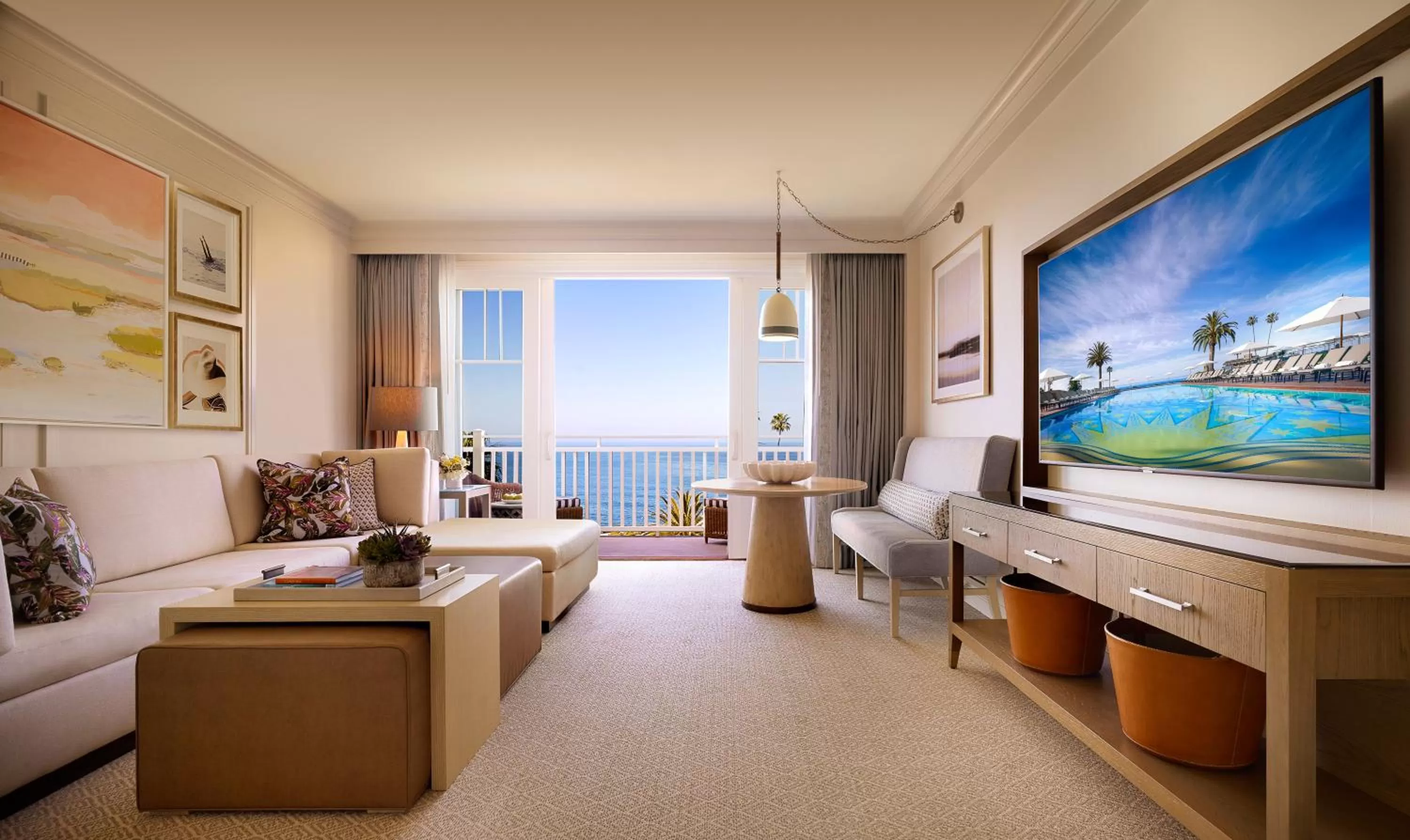 Seating area in Montage Laguna Beach