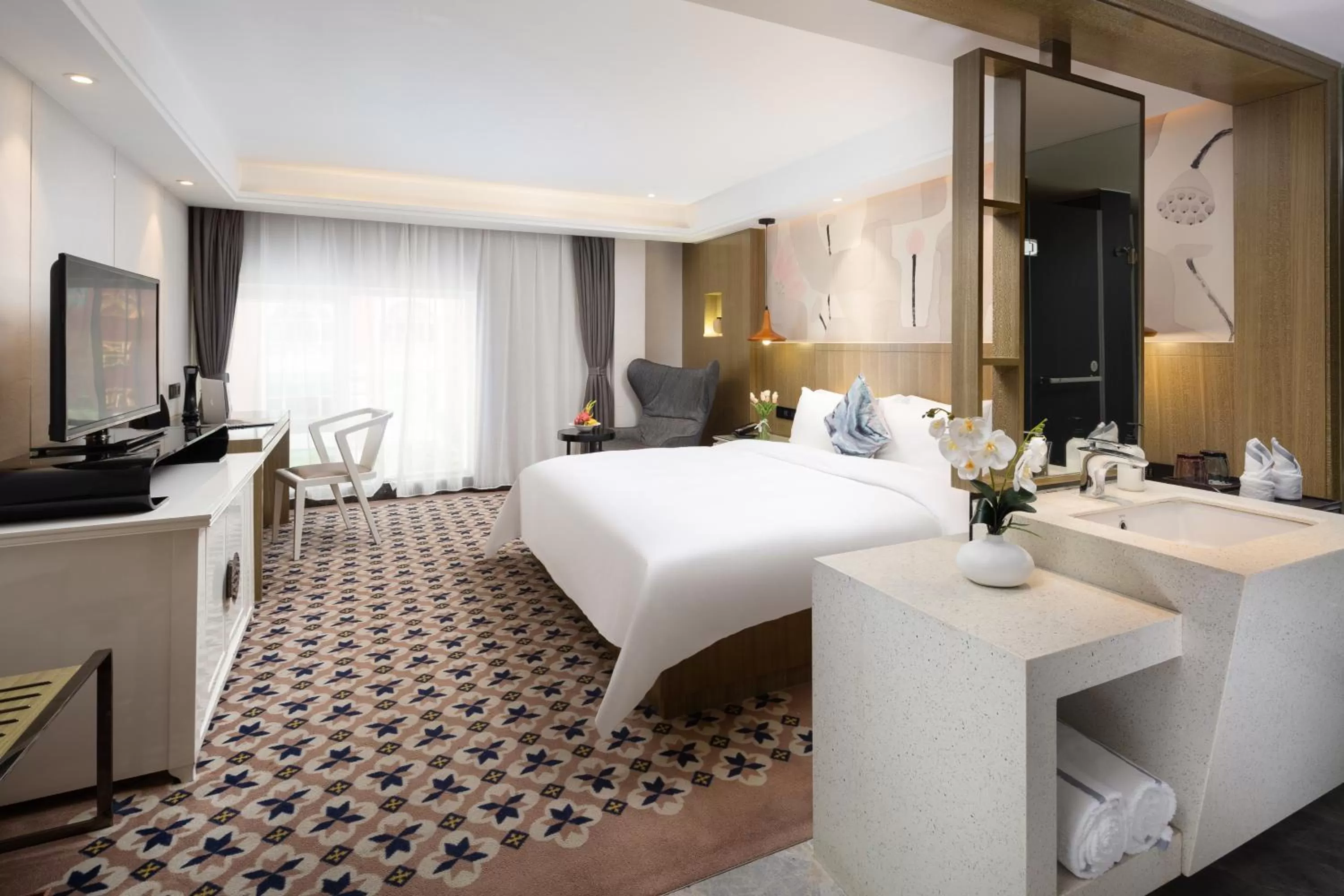 Property building, Bed in Paco Hotel Gangding Metro Guangzhou