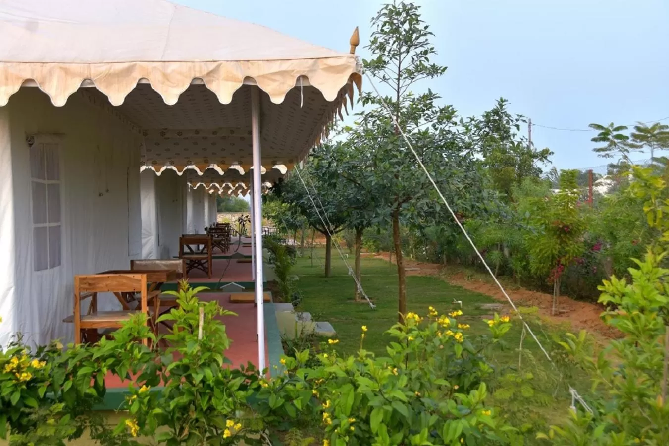 Seating area in Madho Bagh