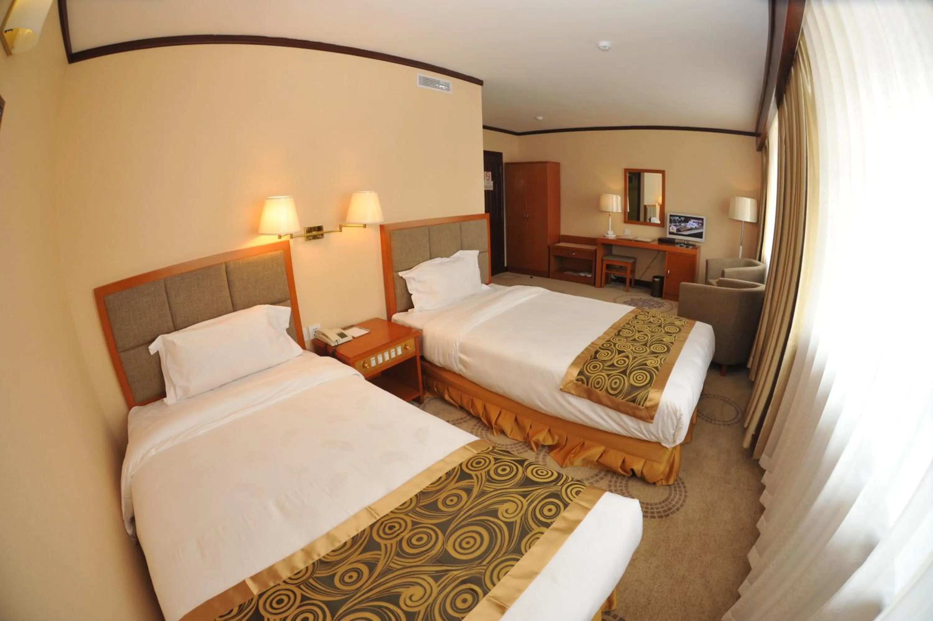 Bed in Flower Hotel Ulaanbaatar