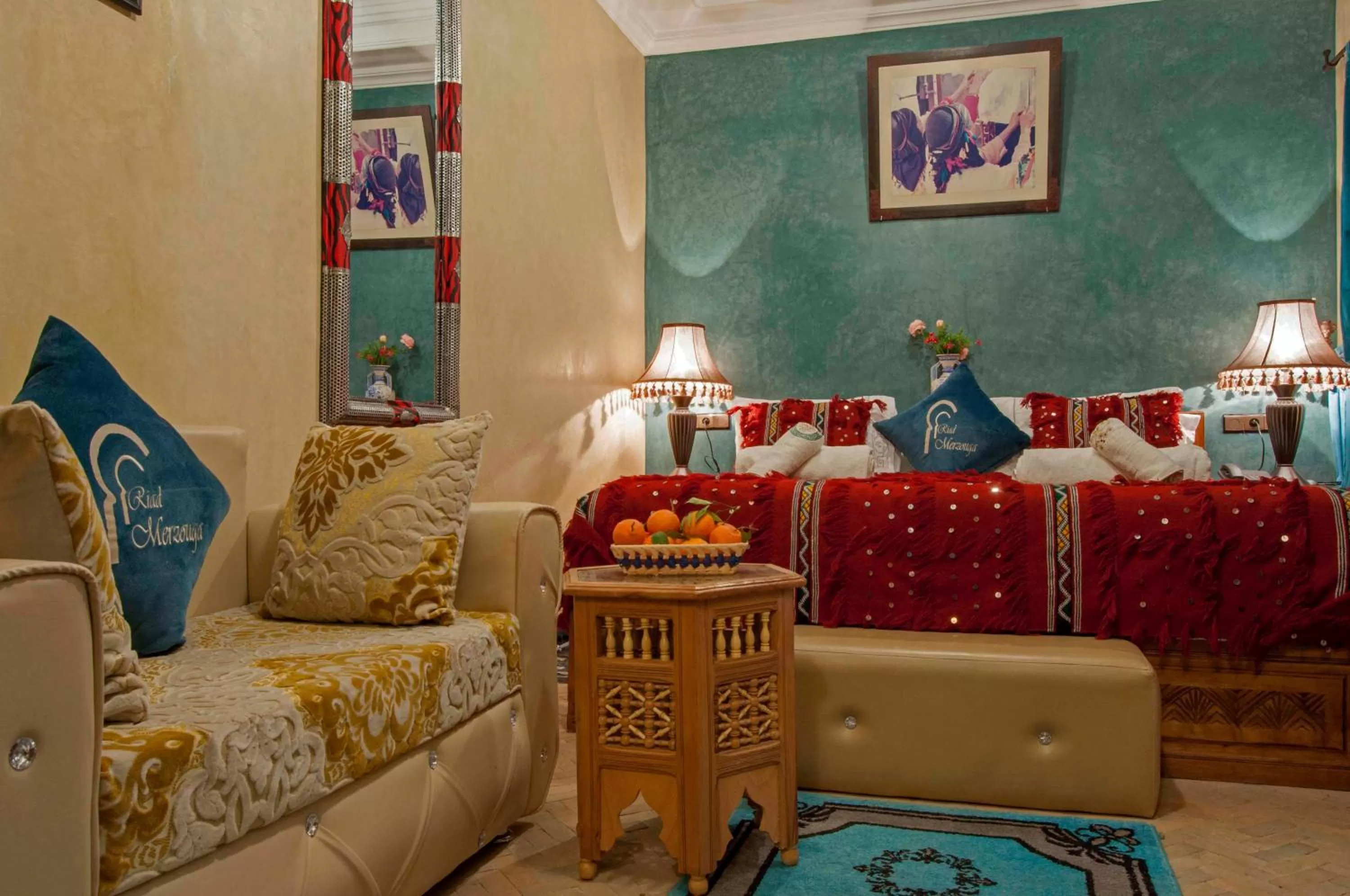 Bed in Riad Merzouga