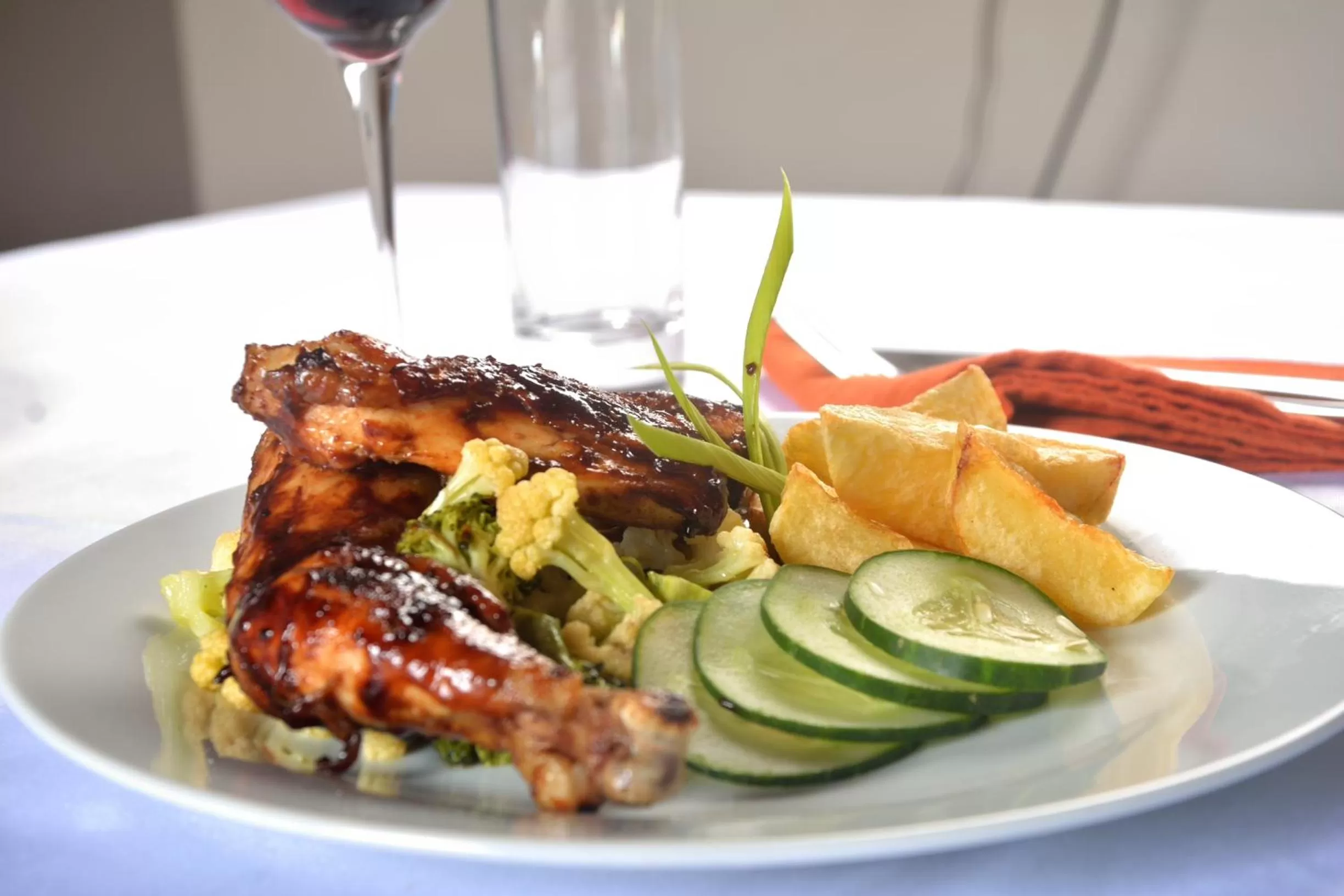 Food close-up in Triniti Airport Hotel