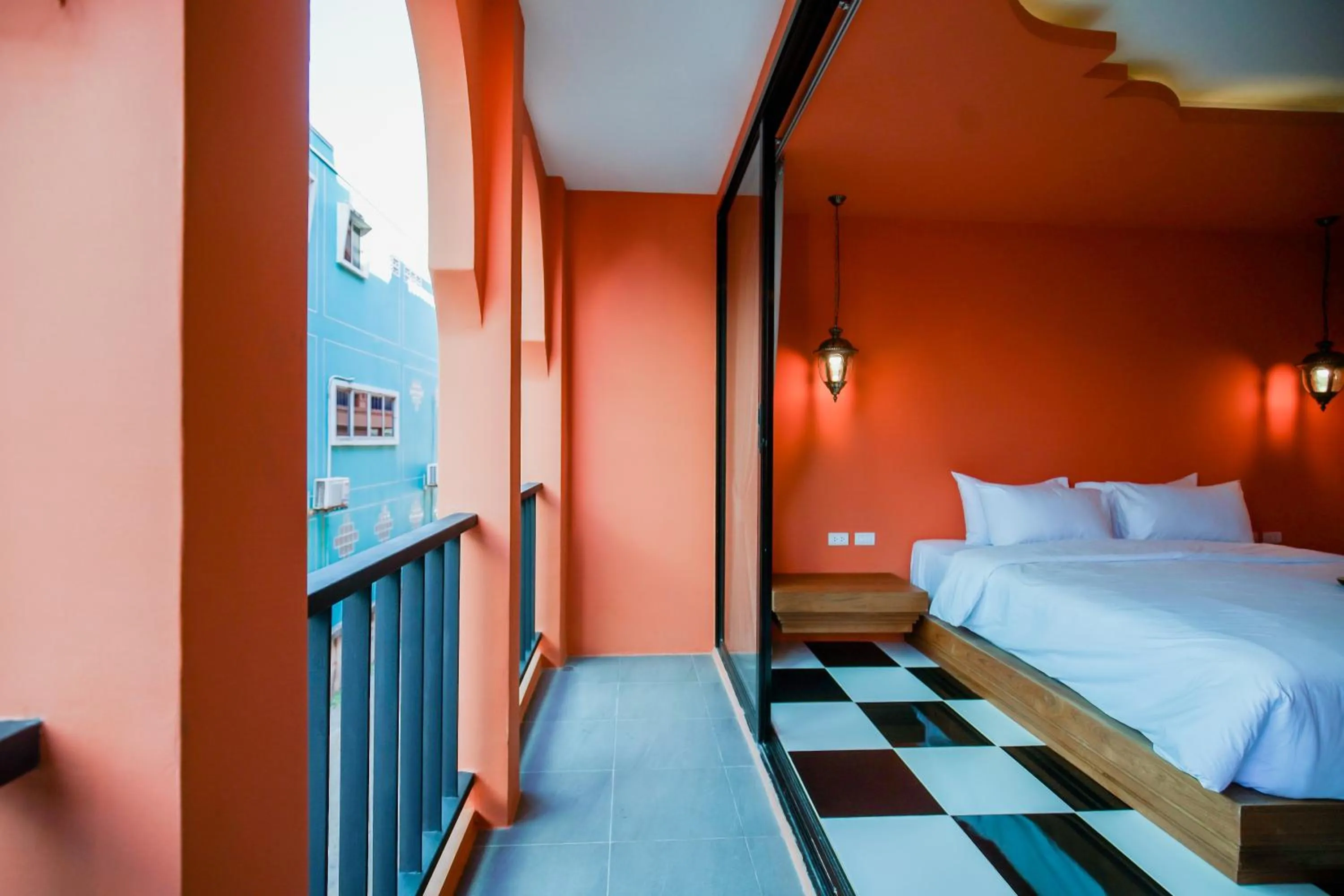 Bedroom, Bed in Khaleej Mass Hotel Patong