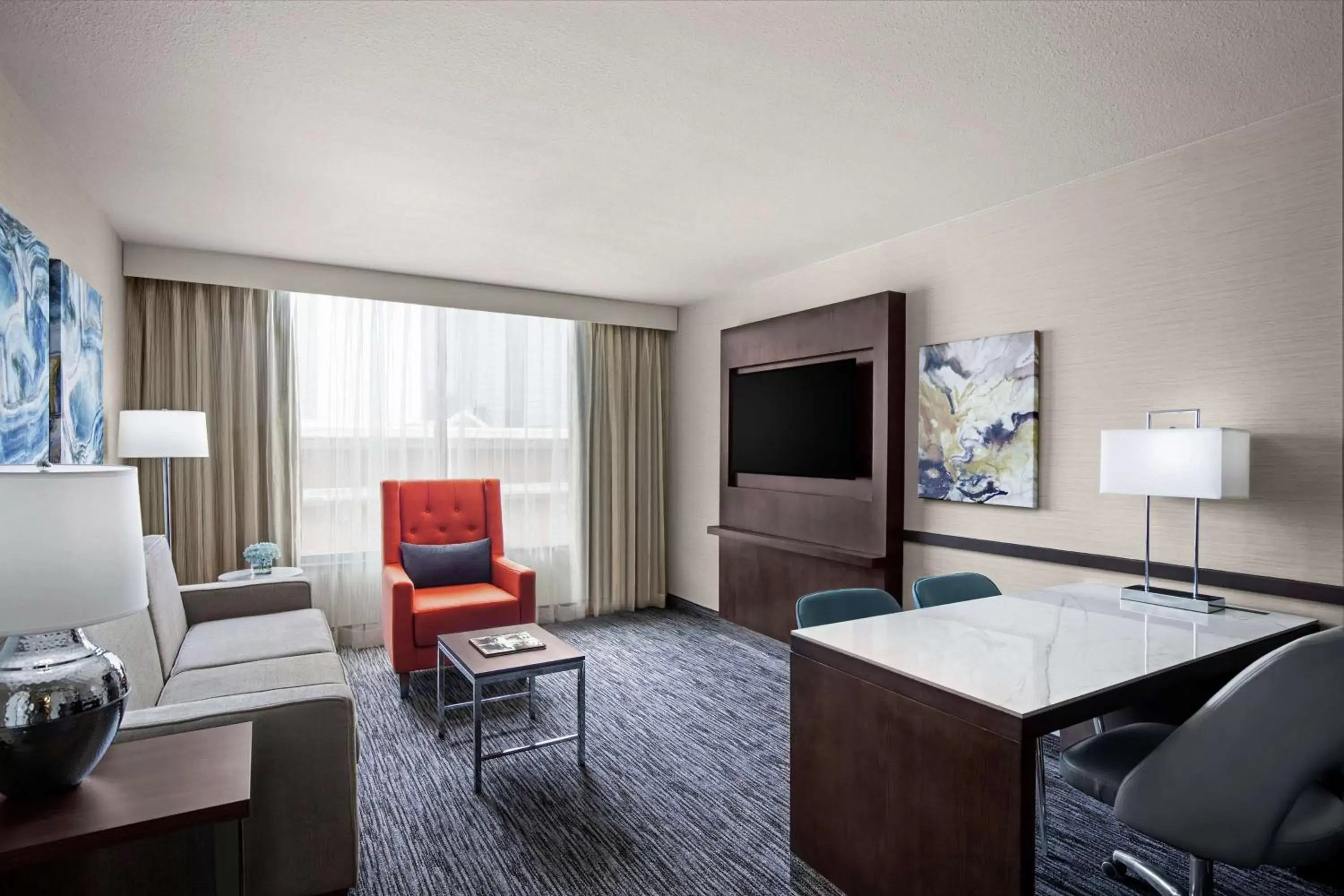 Two-Room Suite with Two Queen Beds - Mobility Access in Embassy Suites by Hilton Fort Worth Downtown Two-Room Suite with Two Queen Beds - Mobility Access in Embassy Suites by Hilton Fort Worth Downtown