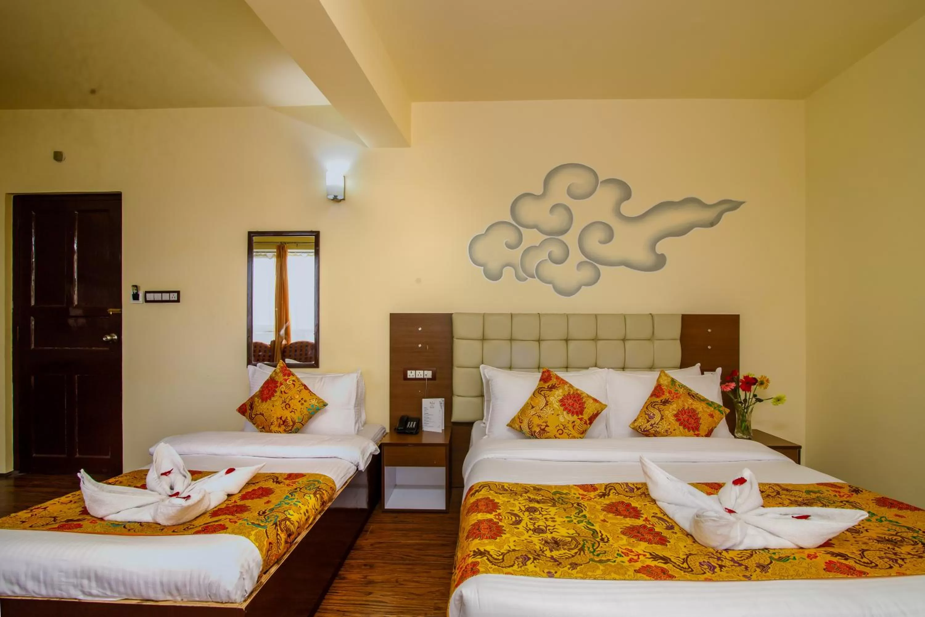 Bedroom, Bed in Muscatel Grand Silkroute - 300 Mts from MG Marg