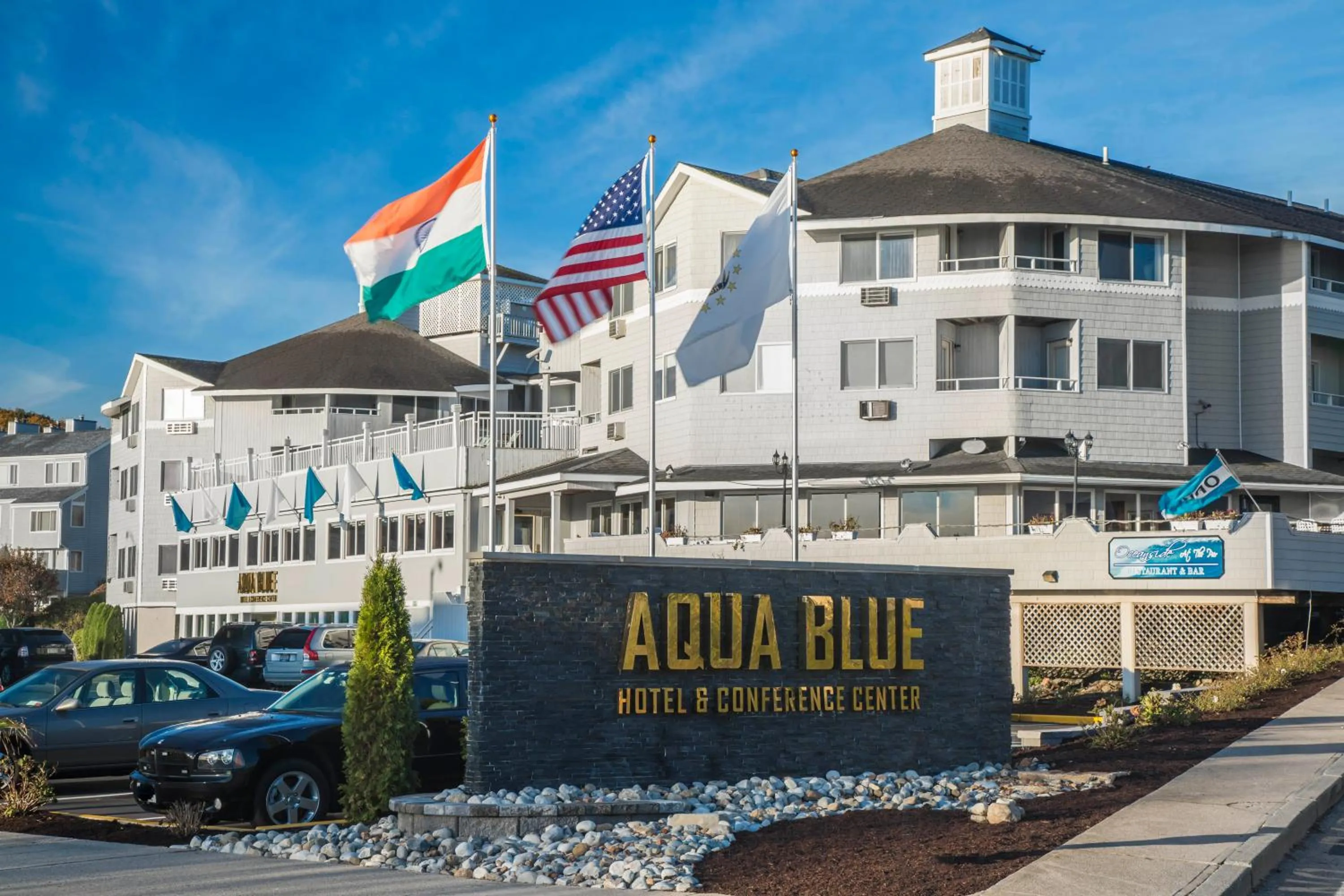 Facade/entrance in Aqua Blue Hotel