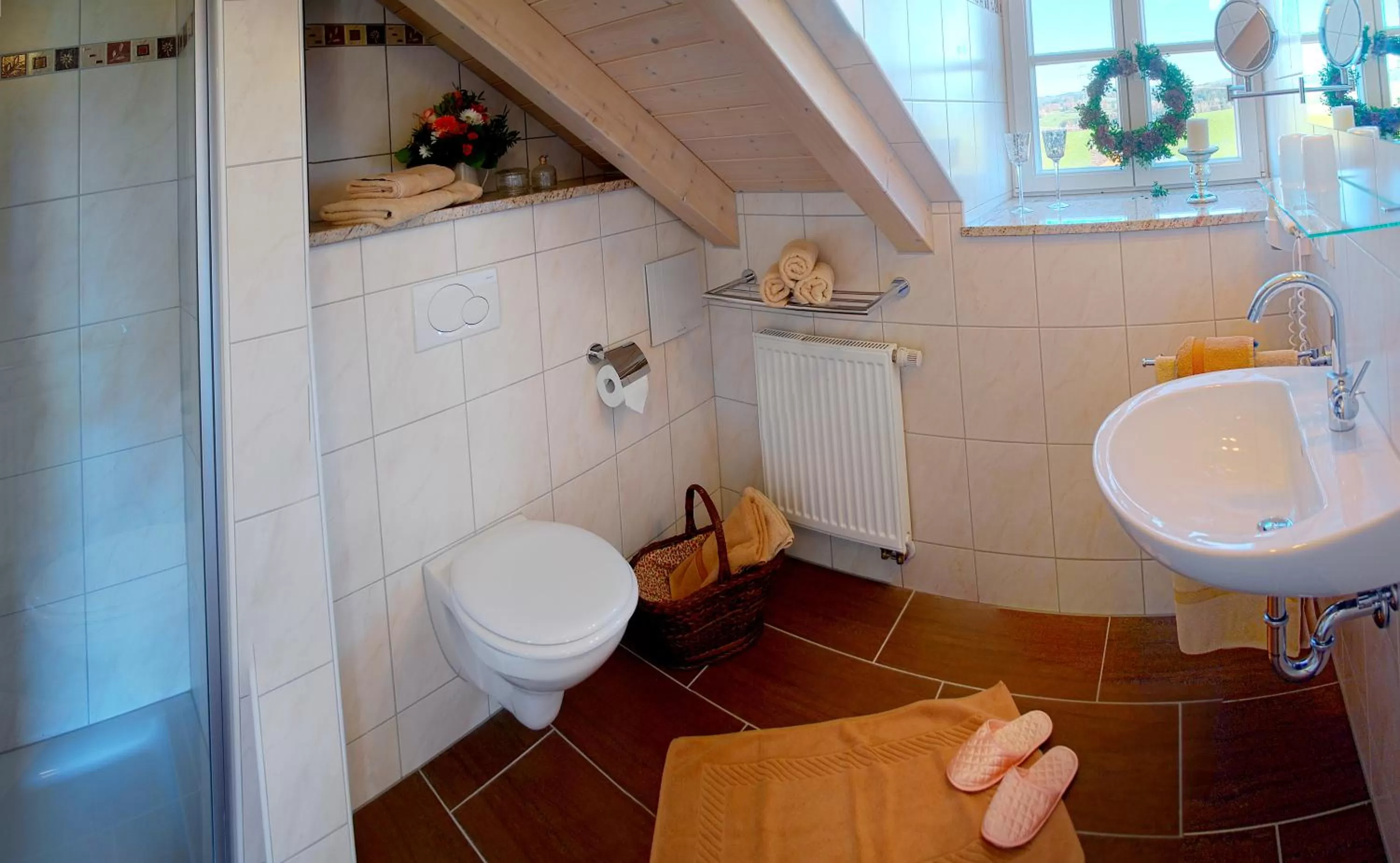 Shower in Boutique Hotel Angerer