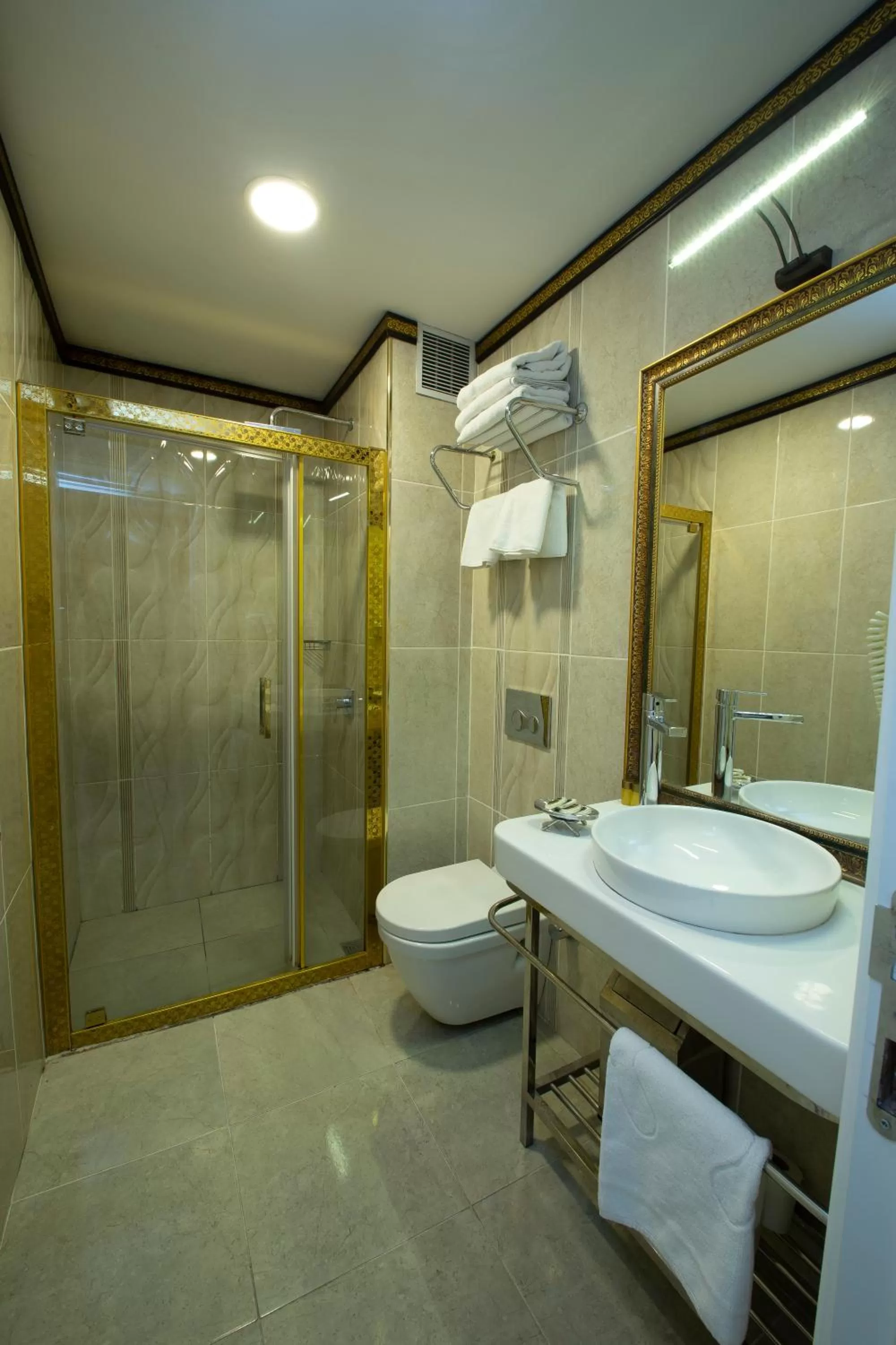 Shower in Empire Suite Hotel