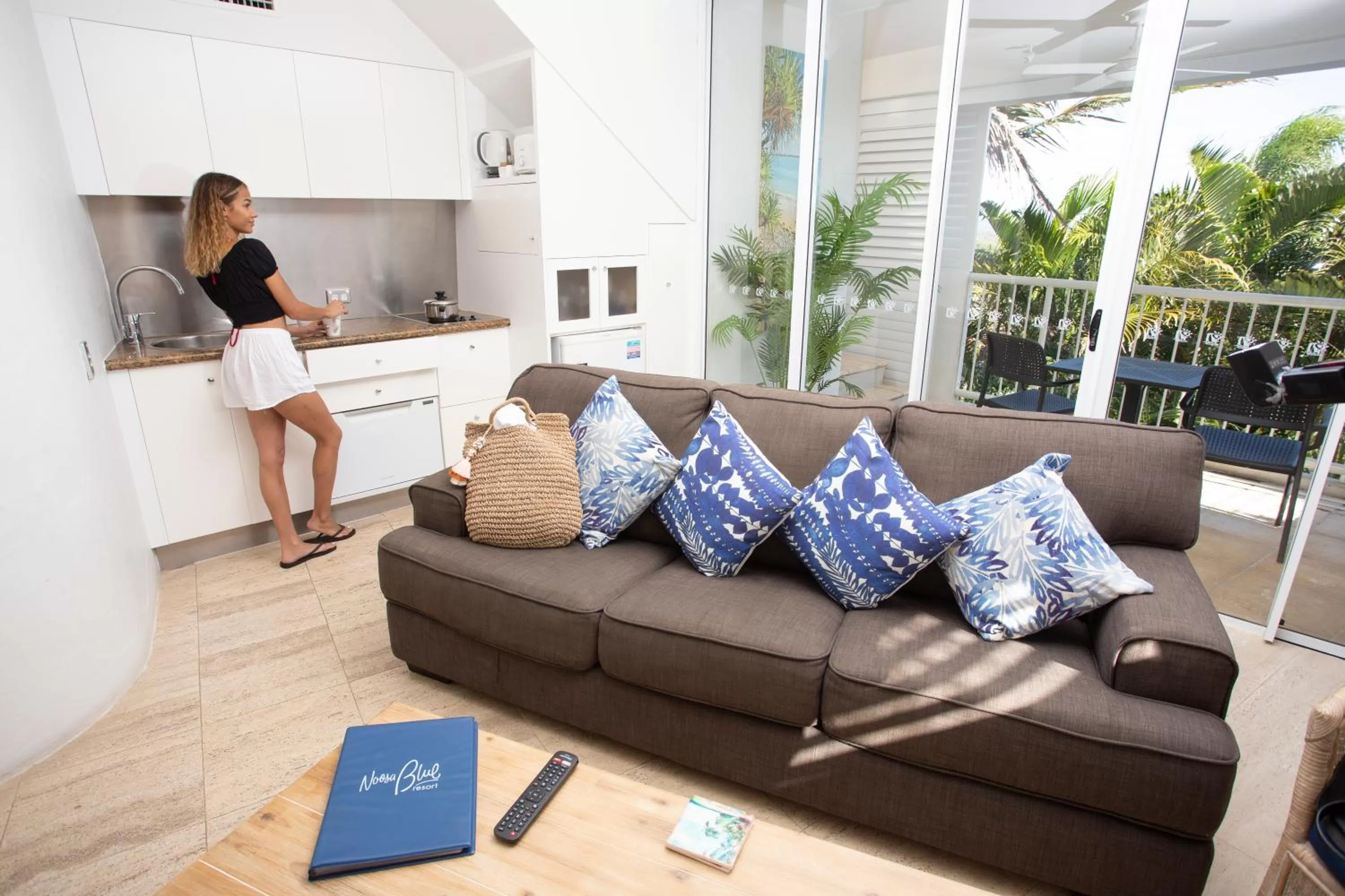 Seating area in Noosa Blue Resort