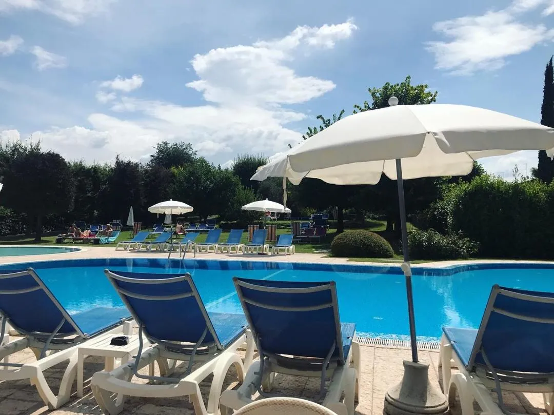 Pool view in Parc Hotel Casa Mia