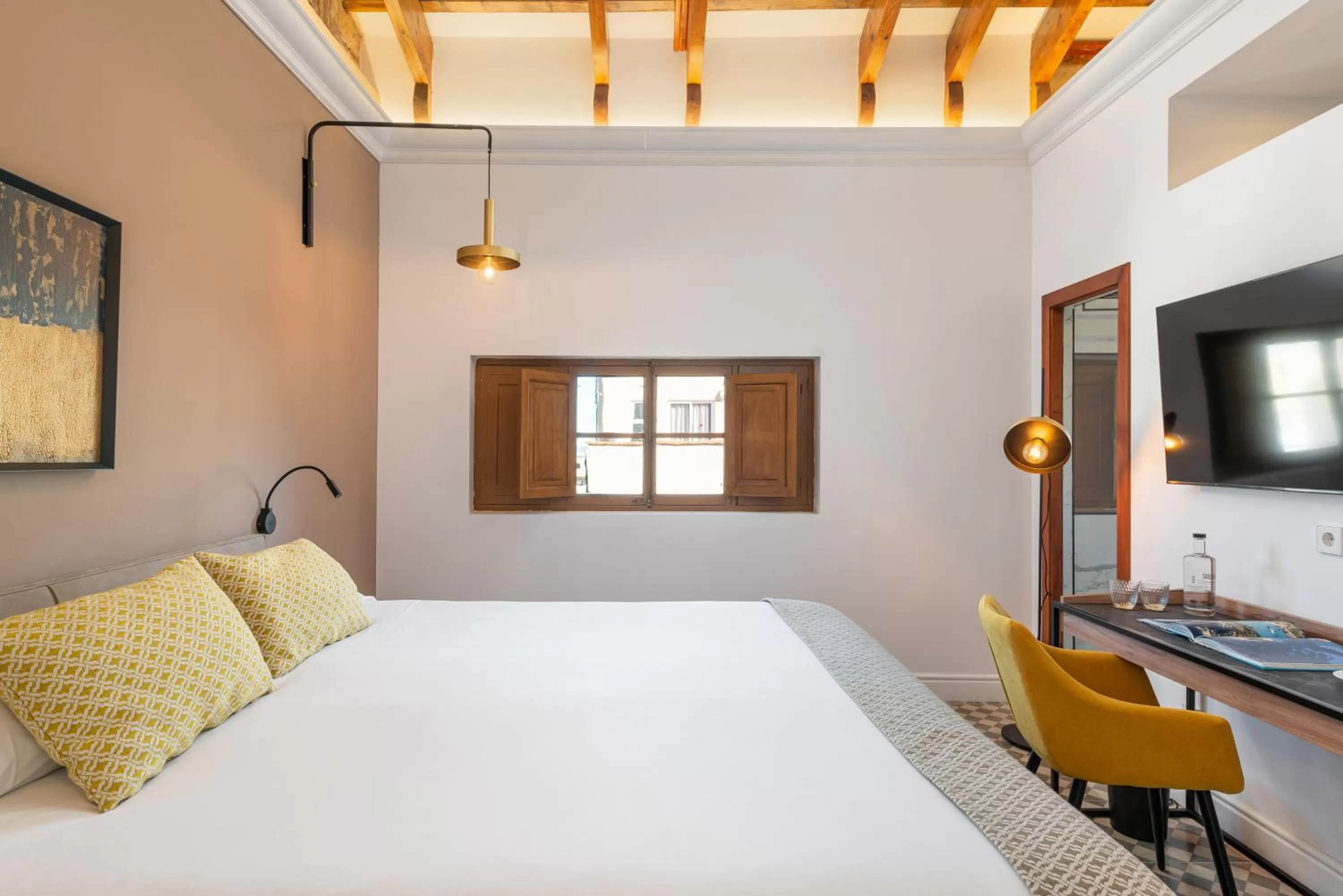 Bedroom, Bed in Hotel Can Quetglas