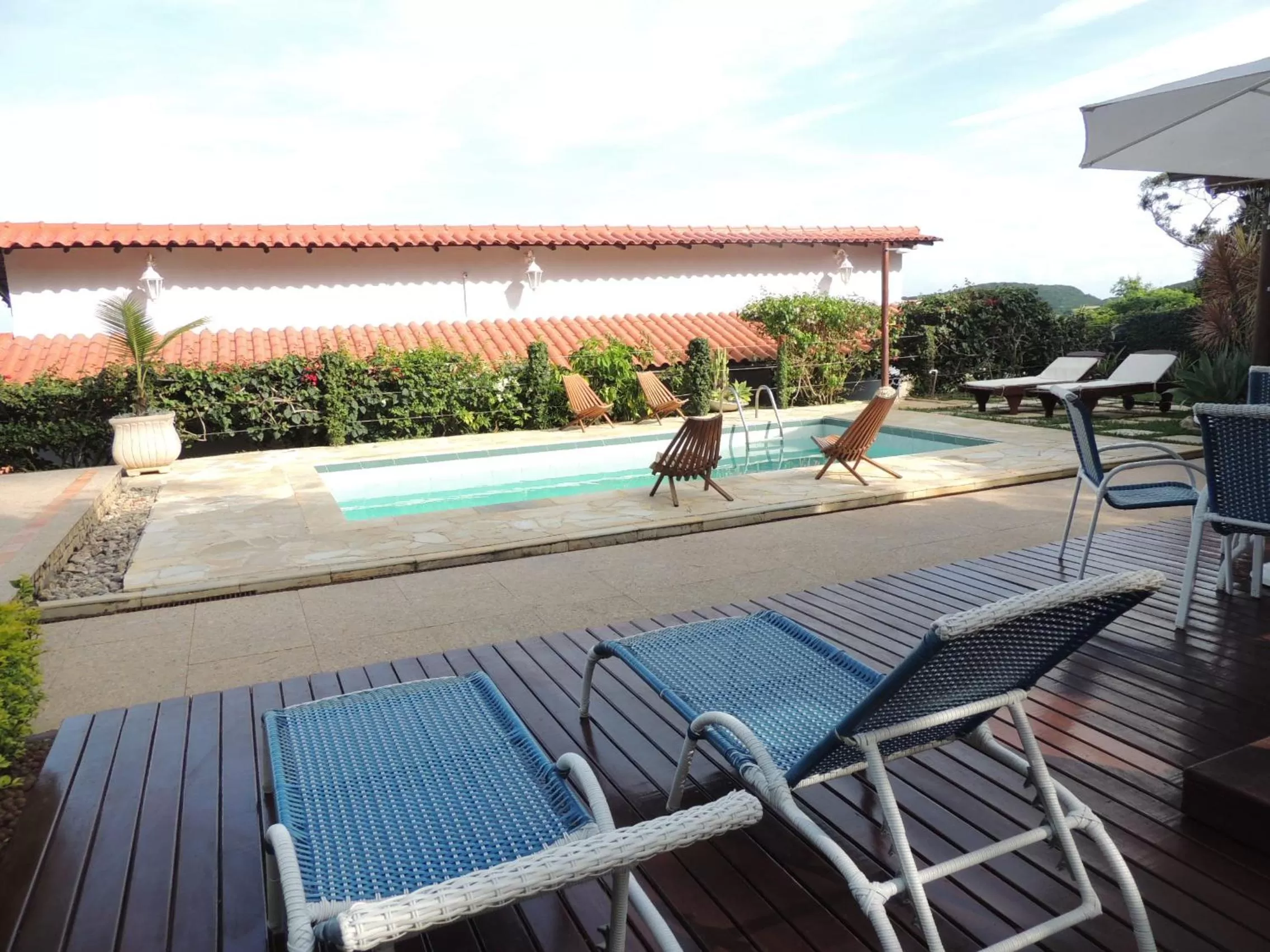 Swimming pool in Pousada Akaroa