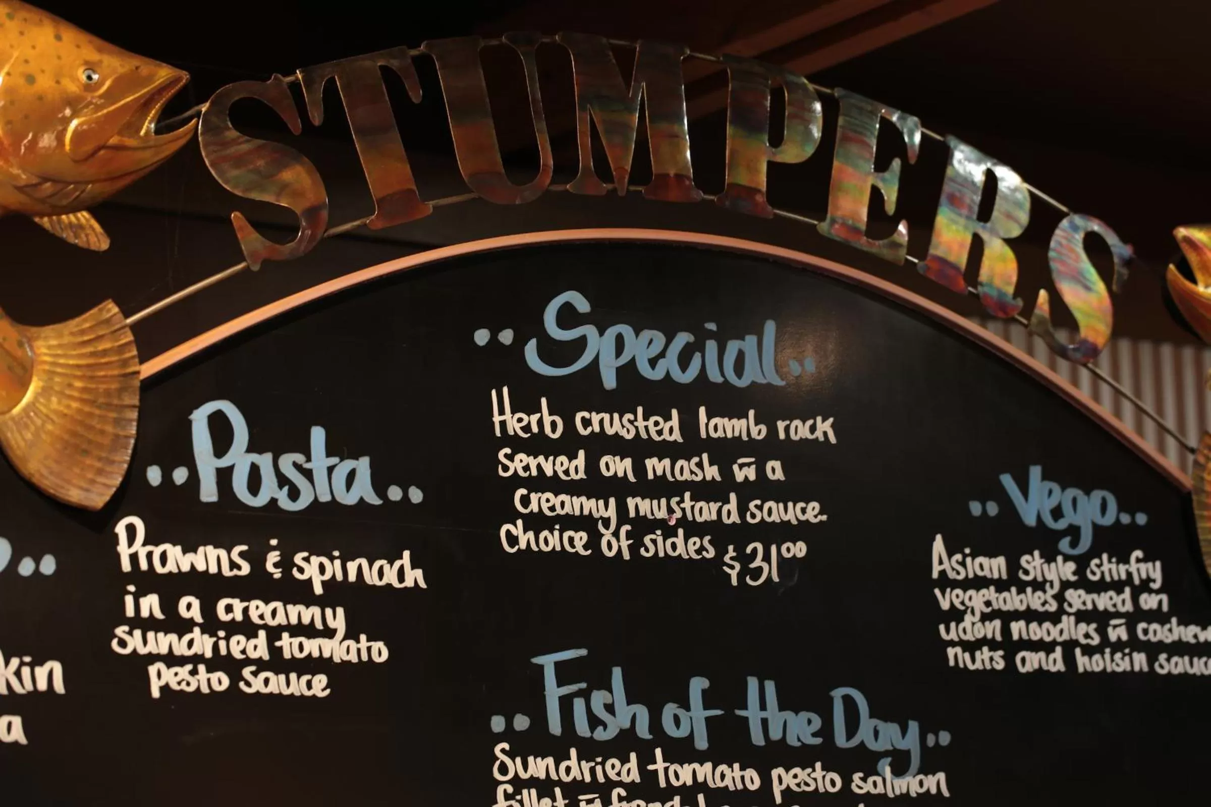 Restaurant/places to eat in Stumpers Hotel