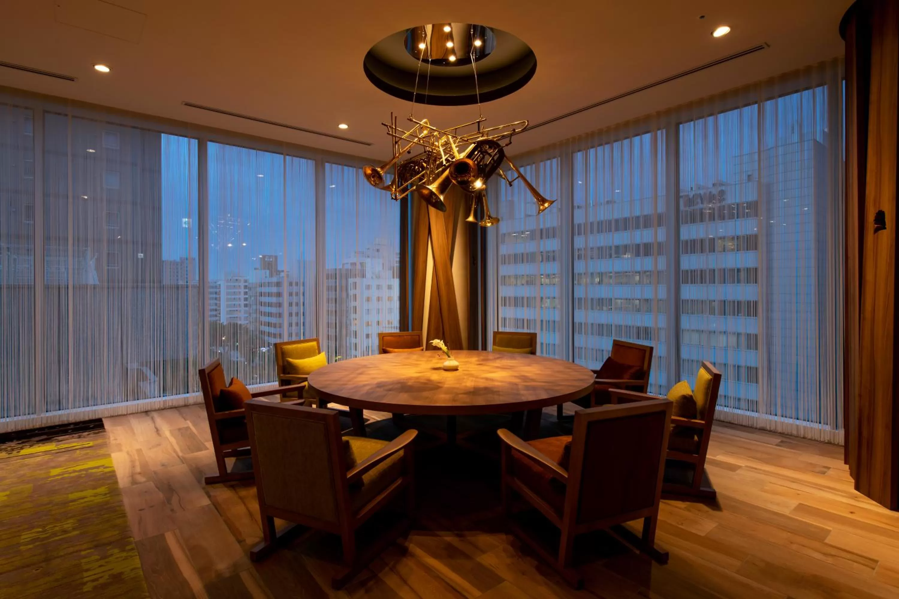 Communal lounge/ TV room in Hotel GrandBach Sendai