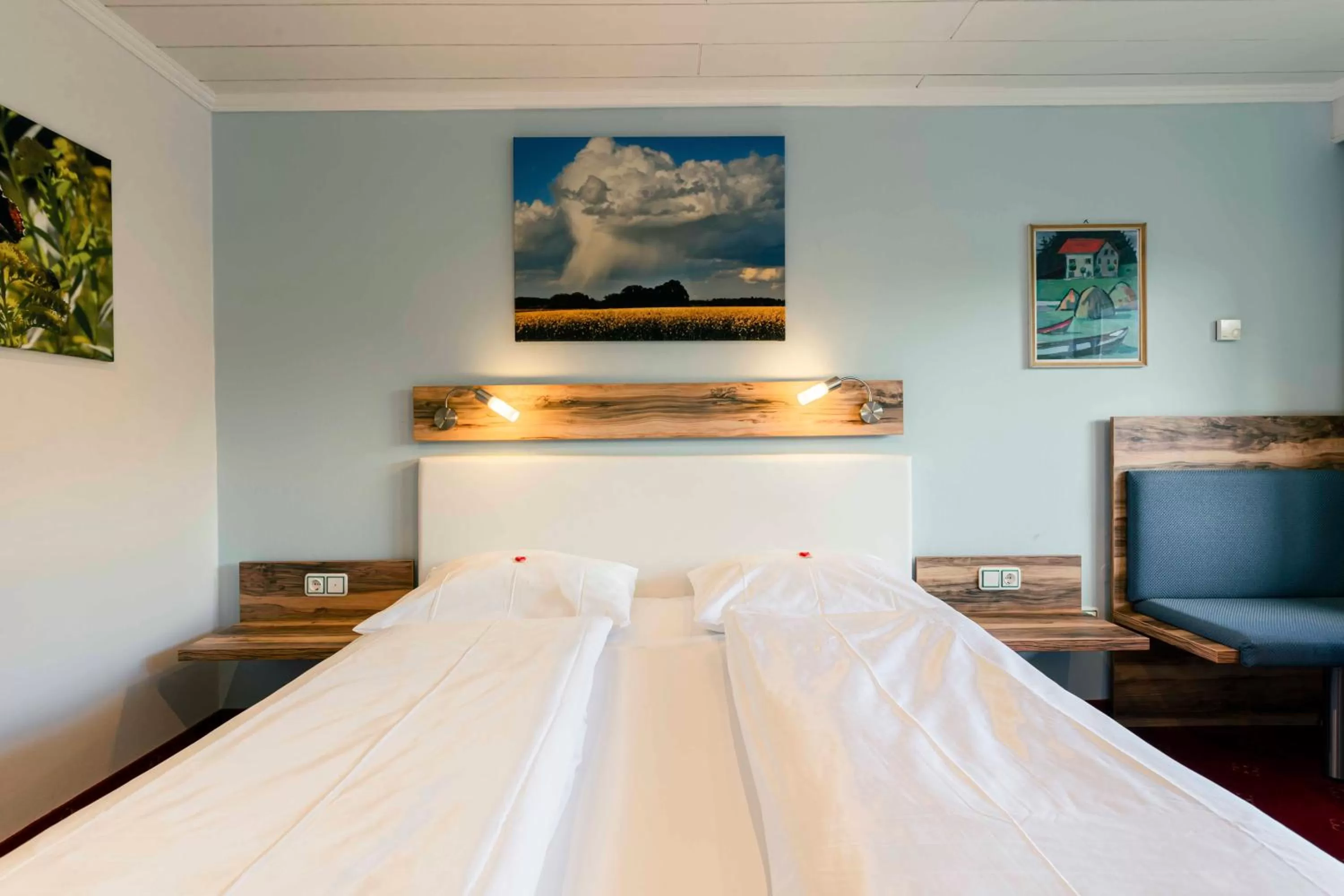 Bed in Landhotel GrünWies -Bonsai-Wellness Garni