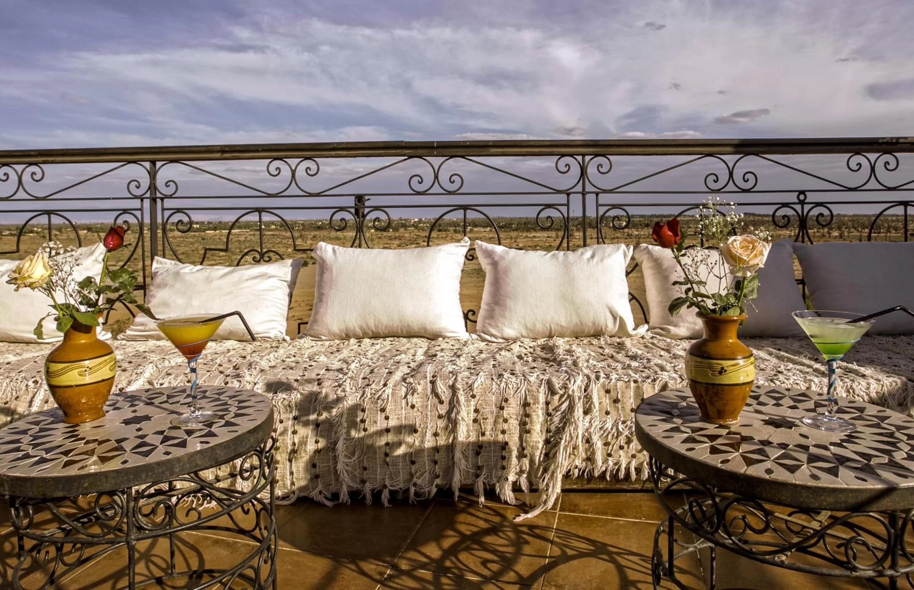 Patio in Hotel Kasbah Le Mirage & Spa