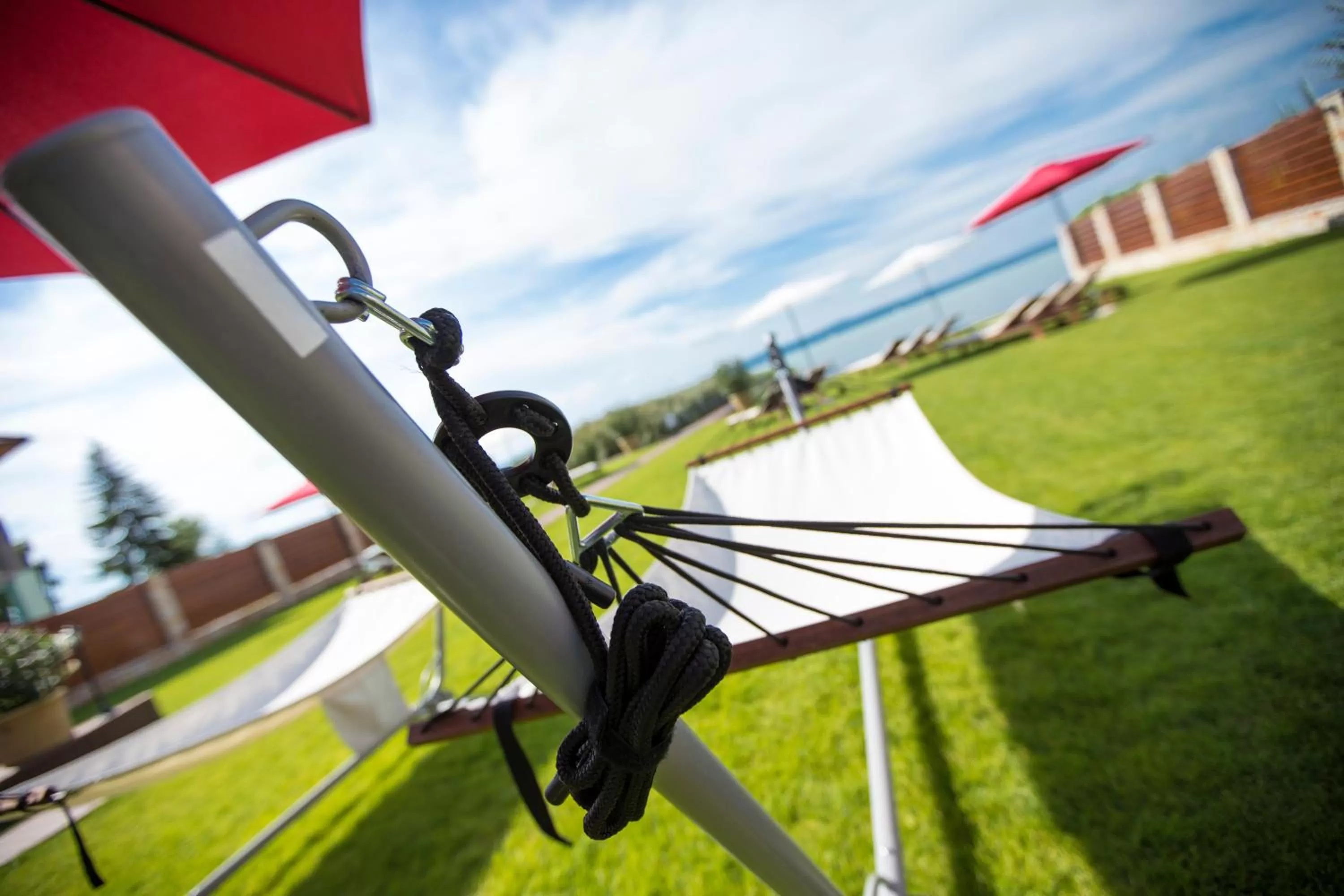 Garden view in Pole Position Beach Hotel